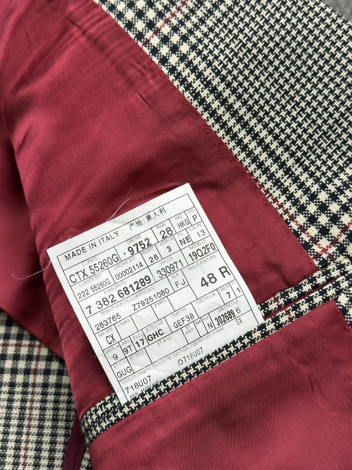 Gucci Gucci - Mohair Houndstooth Blazer Jacket - Peak Lapel Collar Size 48R - 15 Thumbnail