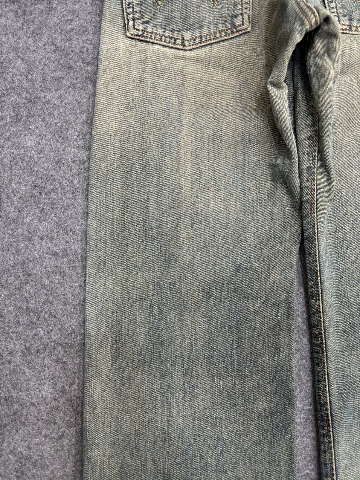 Edwin 💥Rare Selvedge💥Vintage Edwin 505X Yellow Selvedge Denim F578 Size US 29 - 15 Thumbnail