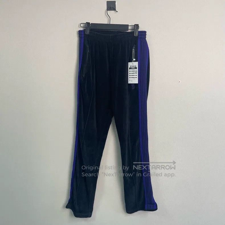 Needles Needles size S Black and purple velvet butterfly slacks Size US 34 / EU 50 - 1 Thumbnail