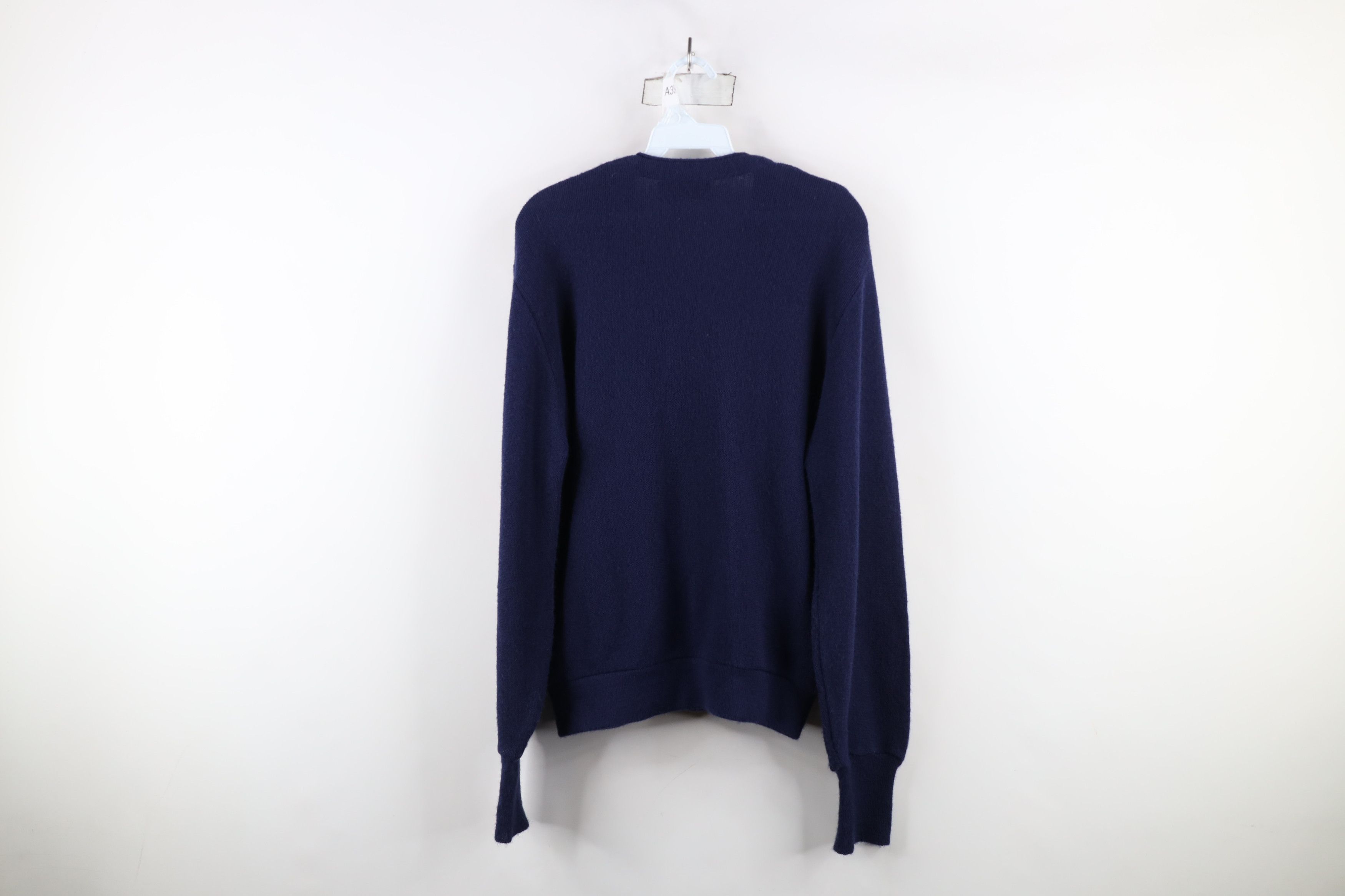 Vintage Vintage 70s 80s Streetwear Knit Cardigan Sweater Blue USA Size US M / EU 48-50 / 2 - 11 Thumbnail