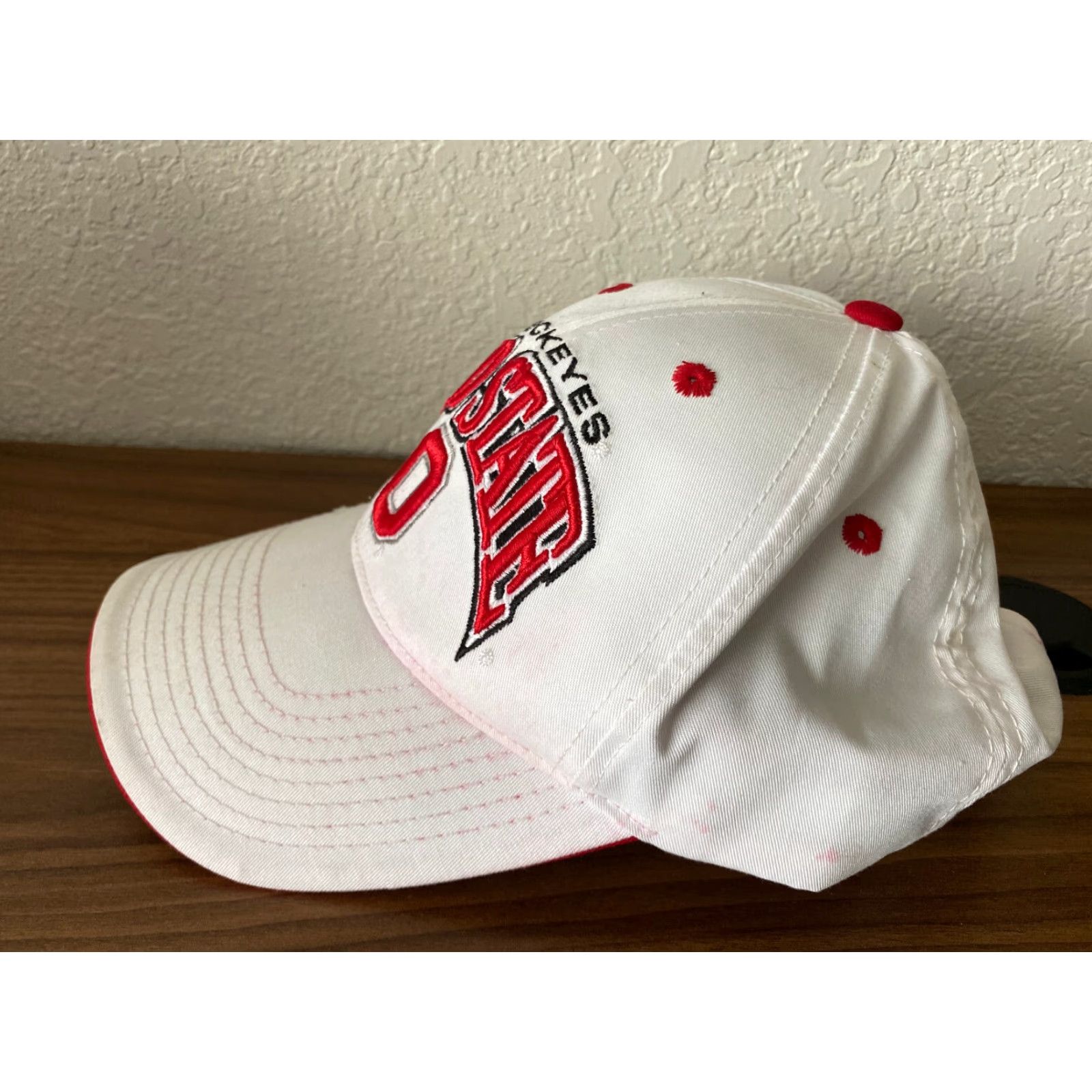 Top Of The World Top of the World Ohio State University Adjustable Baseball Cap Hat Mens White Vintage Solid Pattern Size S Size US S / EU 44-46 / 1 - 2 Thumbnail