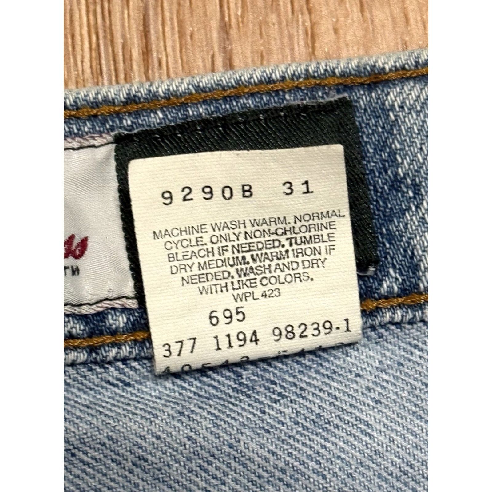 Levi's VINTAGE Levi's 505 Jeans Orange Tab Blue Denim Men 34x28 FADED Straight 80s 90s USA" Size US 34 / EU 50 - 6 Thumbnail