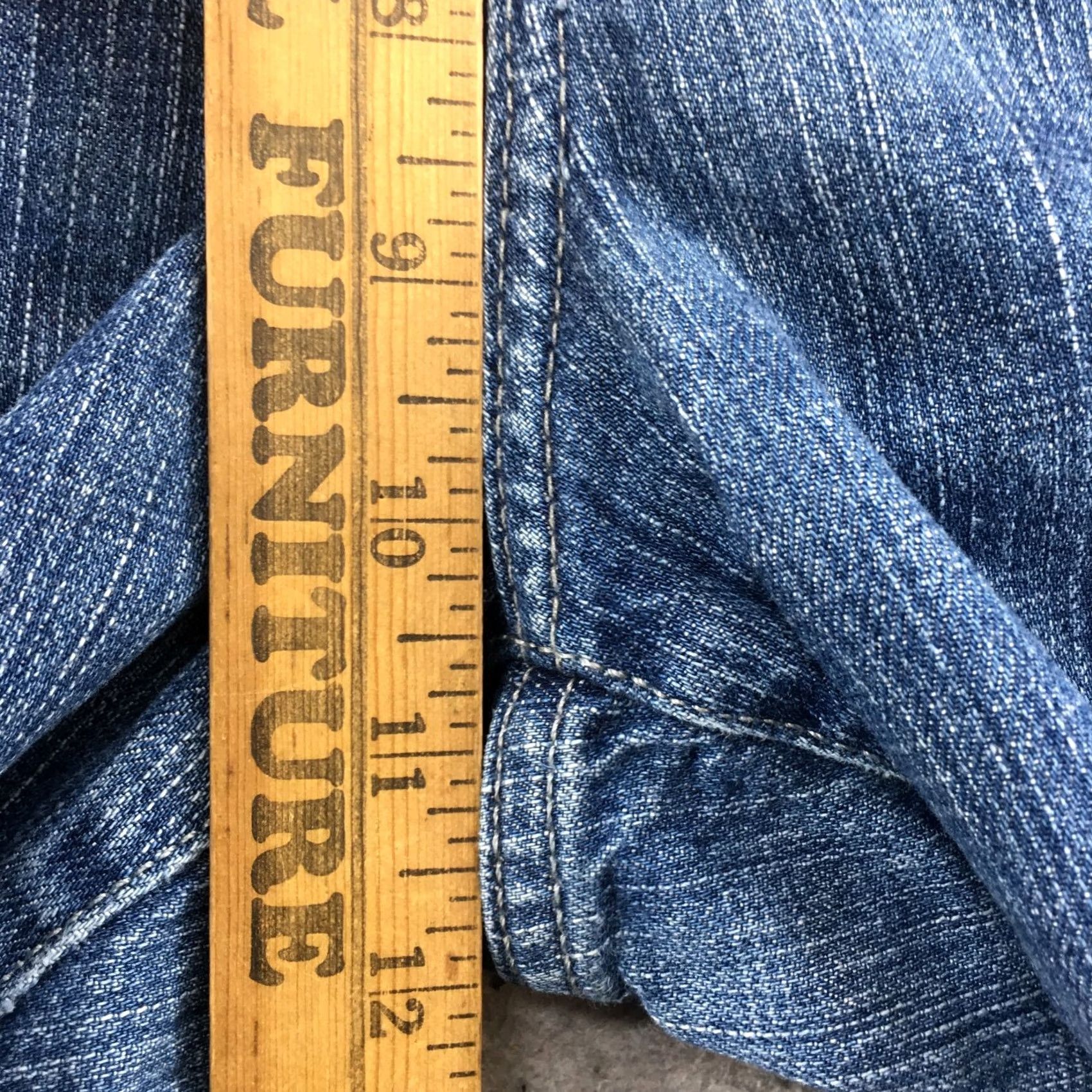Calvin Klein Calvin Klein Jeans Flared Womens 16 Blue Denim Cotton Blend Zip Size 38" / US 16 / IT 52 - 6 Thumbnail