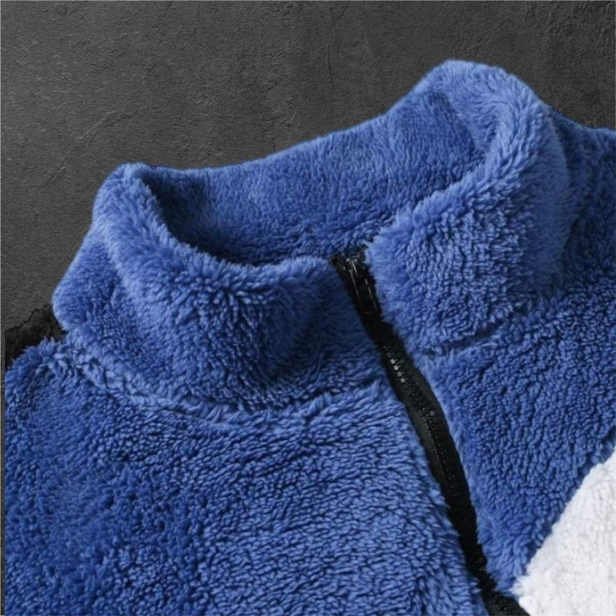 Other Veste Zippée Mixte Automne/Hiver Bleu Blanc Neuf Taille S Size US M / EU 48-50 / 2 - 3 Thumbnail