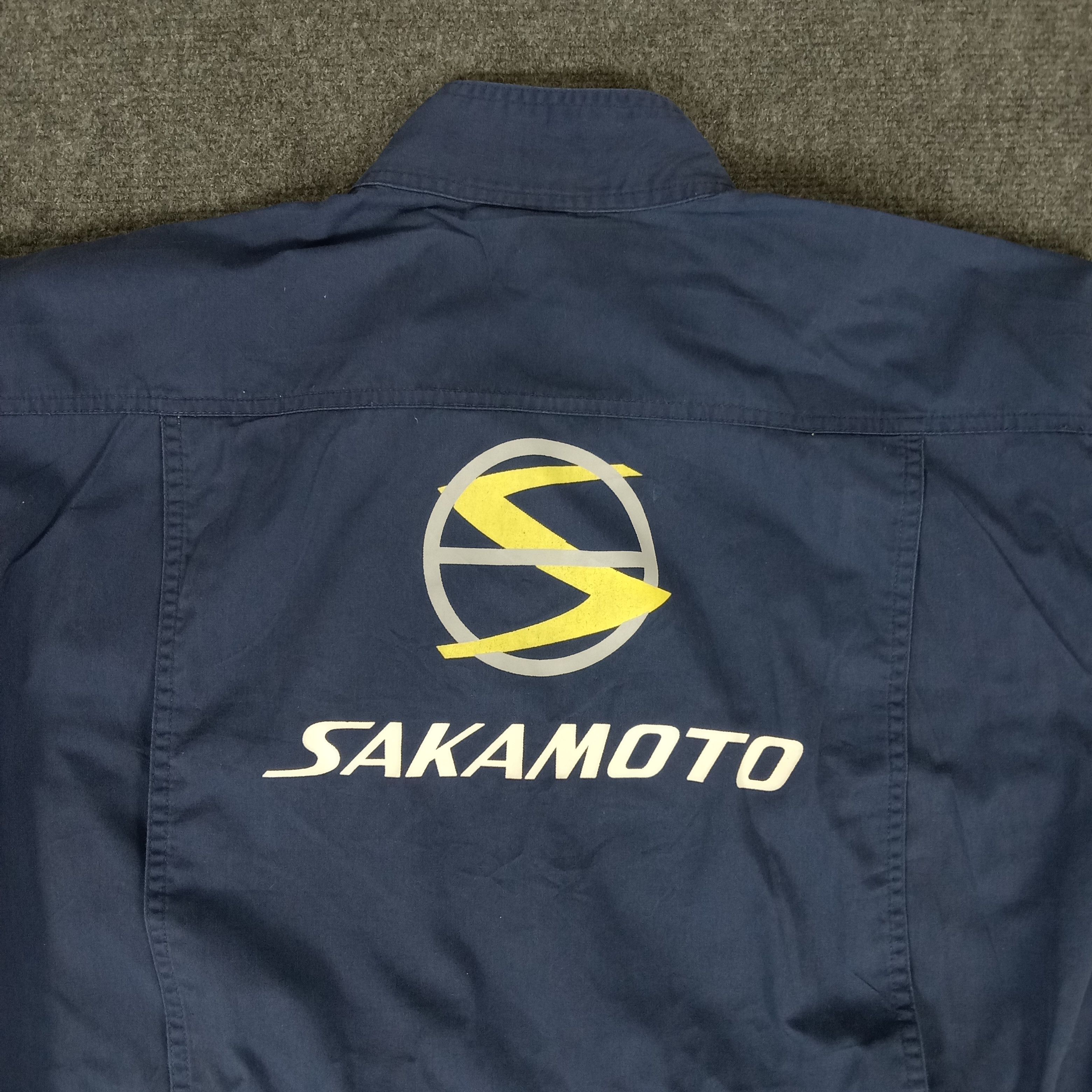 Japanese Brand × Vintage SAKAMOTO Japanese Racing Workwear Coverall Jacket Size US L / EU 52-54 / 3 - 2 Thumbnail