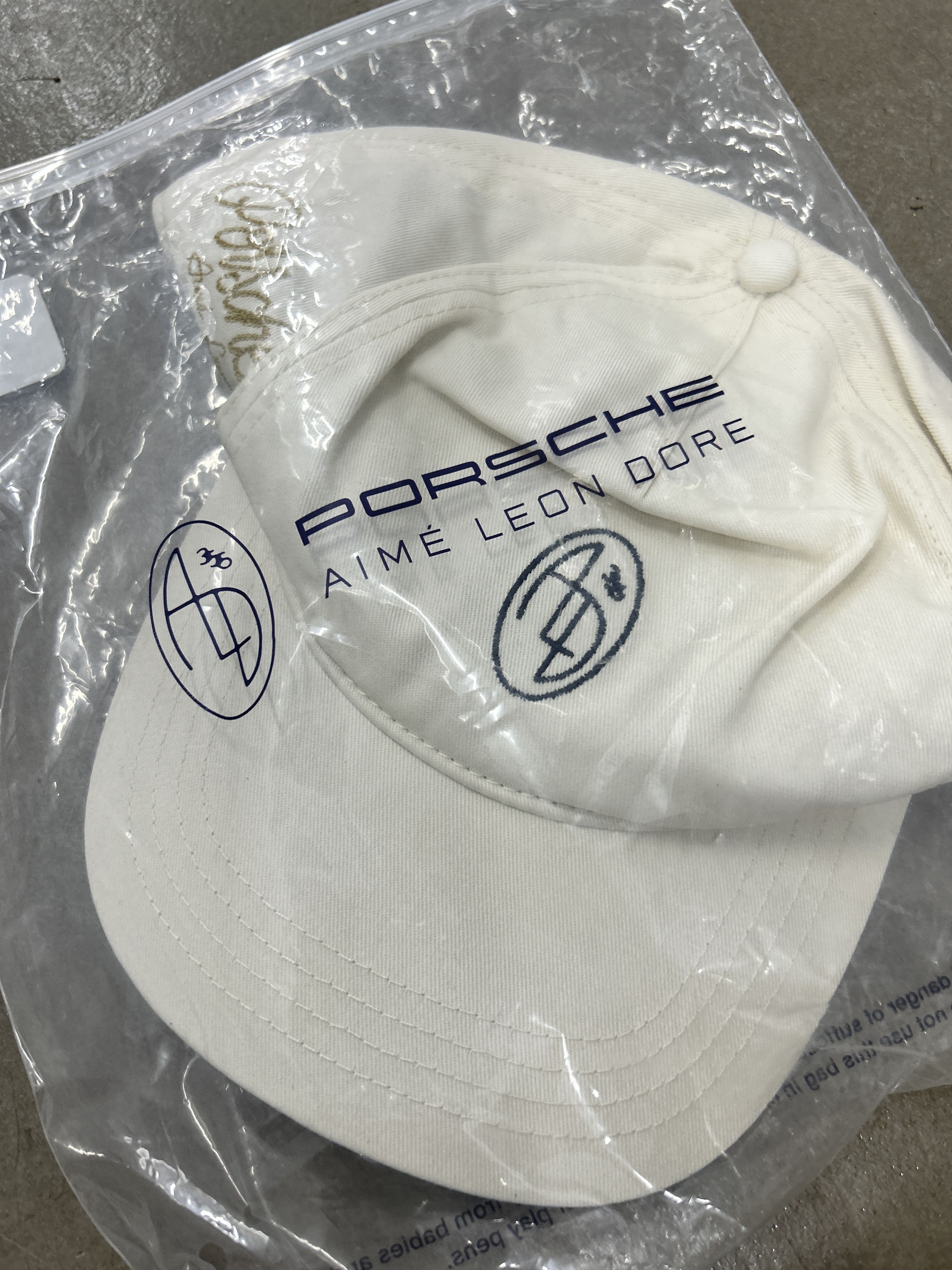 Aime Leon Dore × Porsche Design Aime Leon Dore x Porsche 356 Chino Racing Hat White Size ONE SIZE - 1 Thumbnail