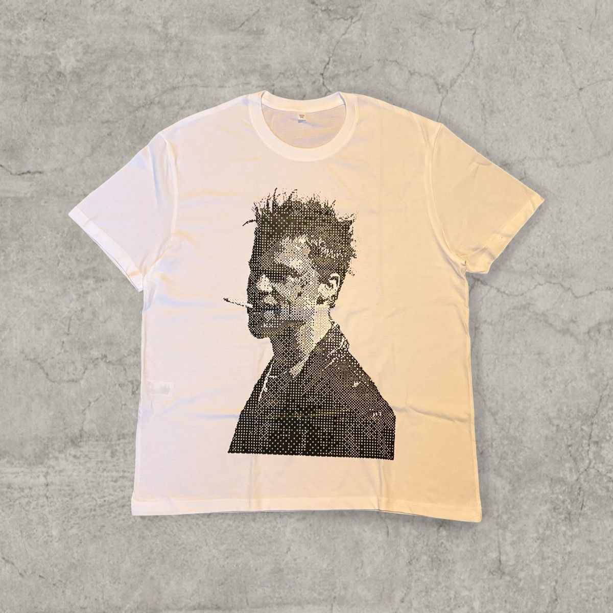 Japanese Brand Vintage style tshirt in white, 90s Brad Pitt. Size L Size US M / EU 48-50 / 2 - 1 Thumbnail
