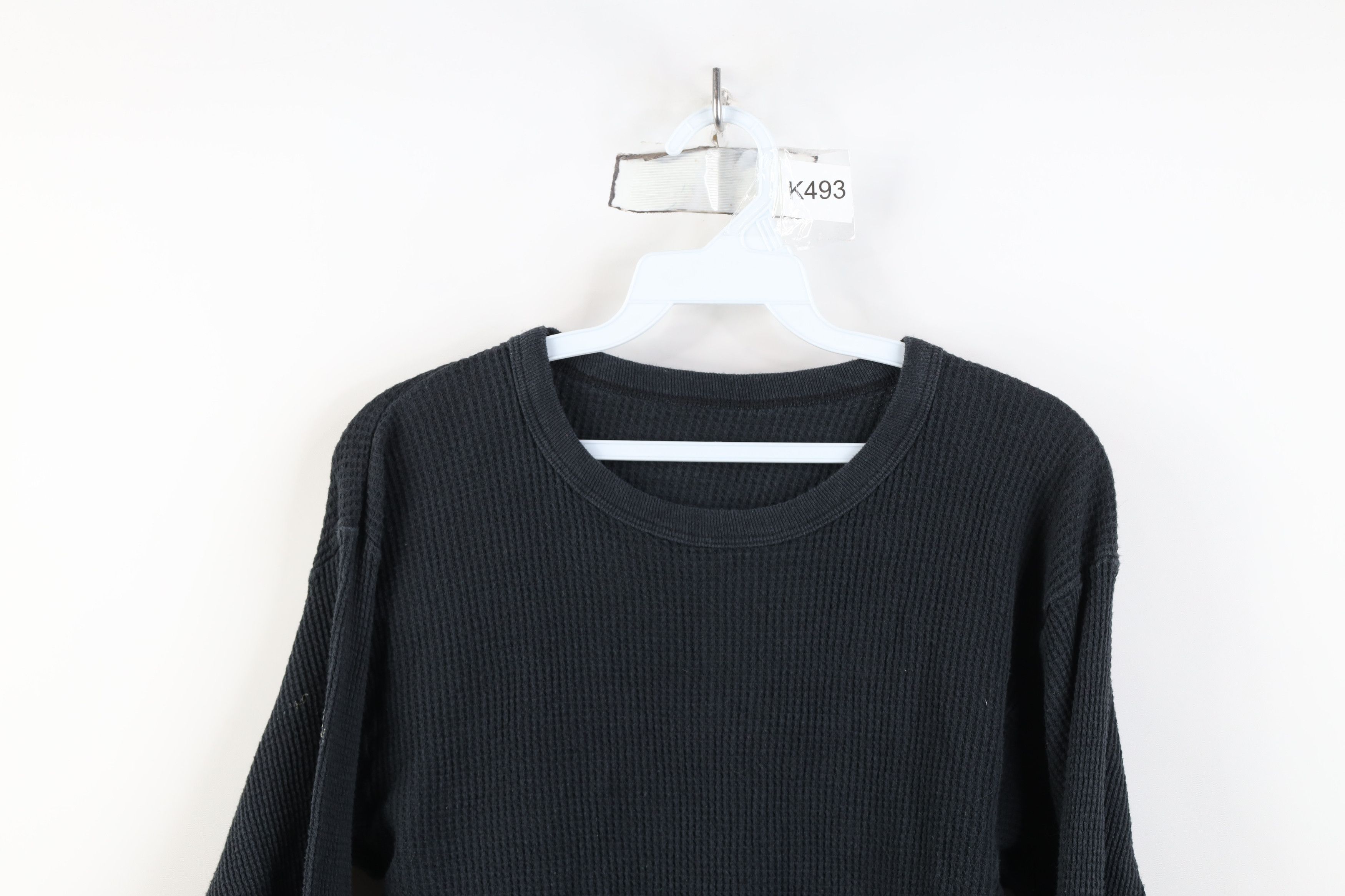 Vintage Vintage Y2K Streetwear Waffle Knit Long Sleeve T-Shirt Size US M / EU 48-50 / 2 - 2 Thumbnail
