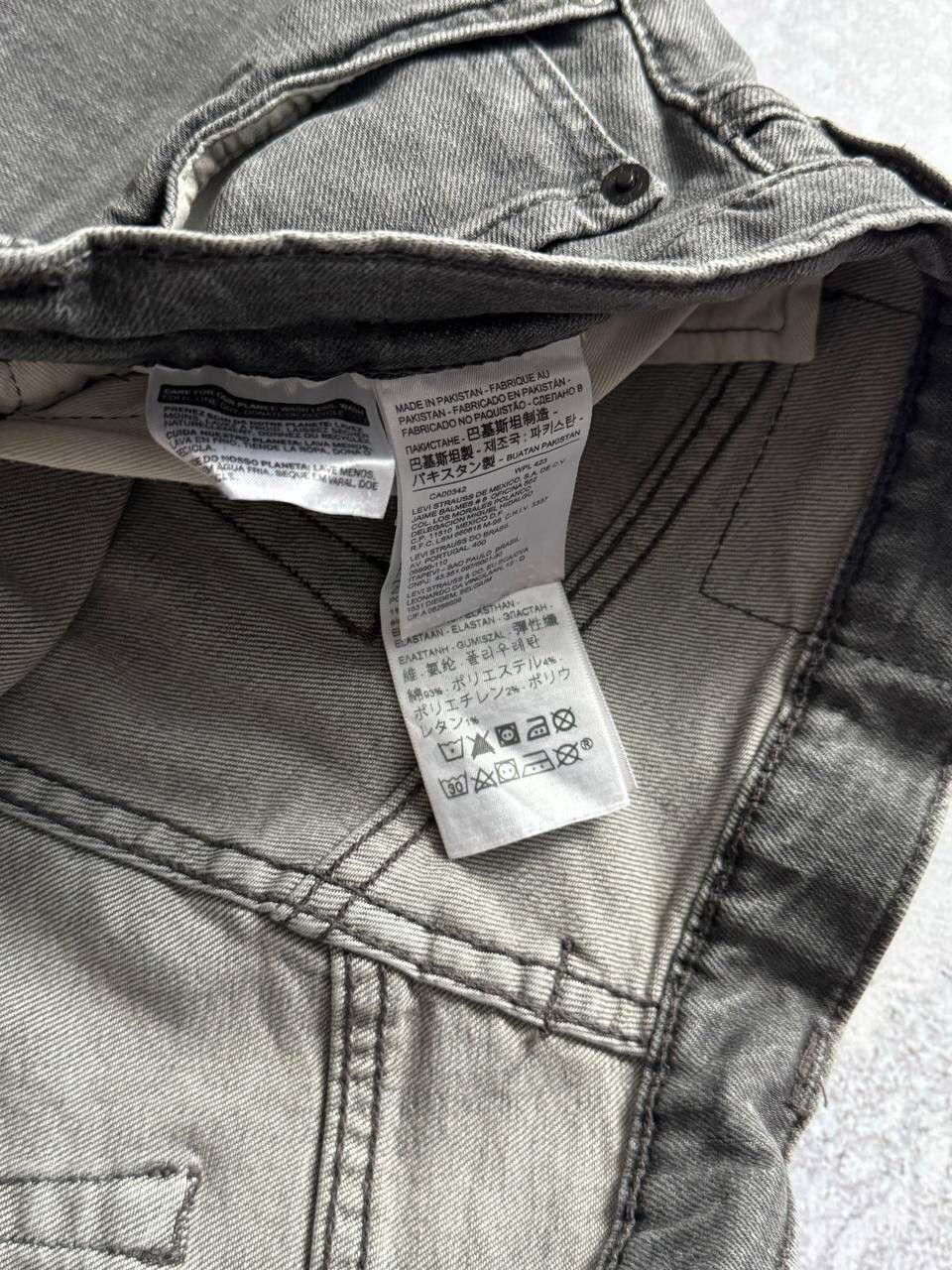 Levi's × Levi's Vintage Clothing × Vintage Vintage Levi’s 511 Gray Denim Pants Y2K Rare Size W33 L34 Size US 34 / EU 50 - 4 Thumbnail