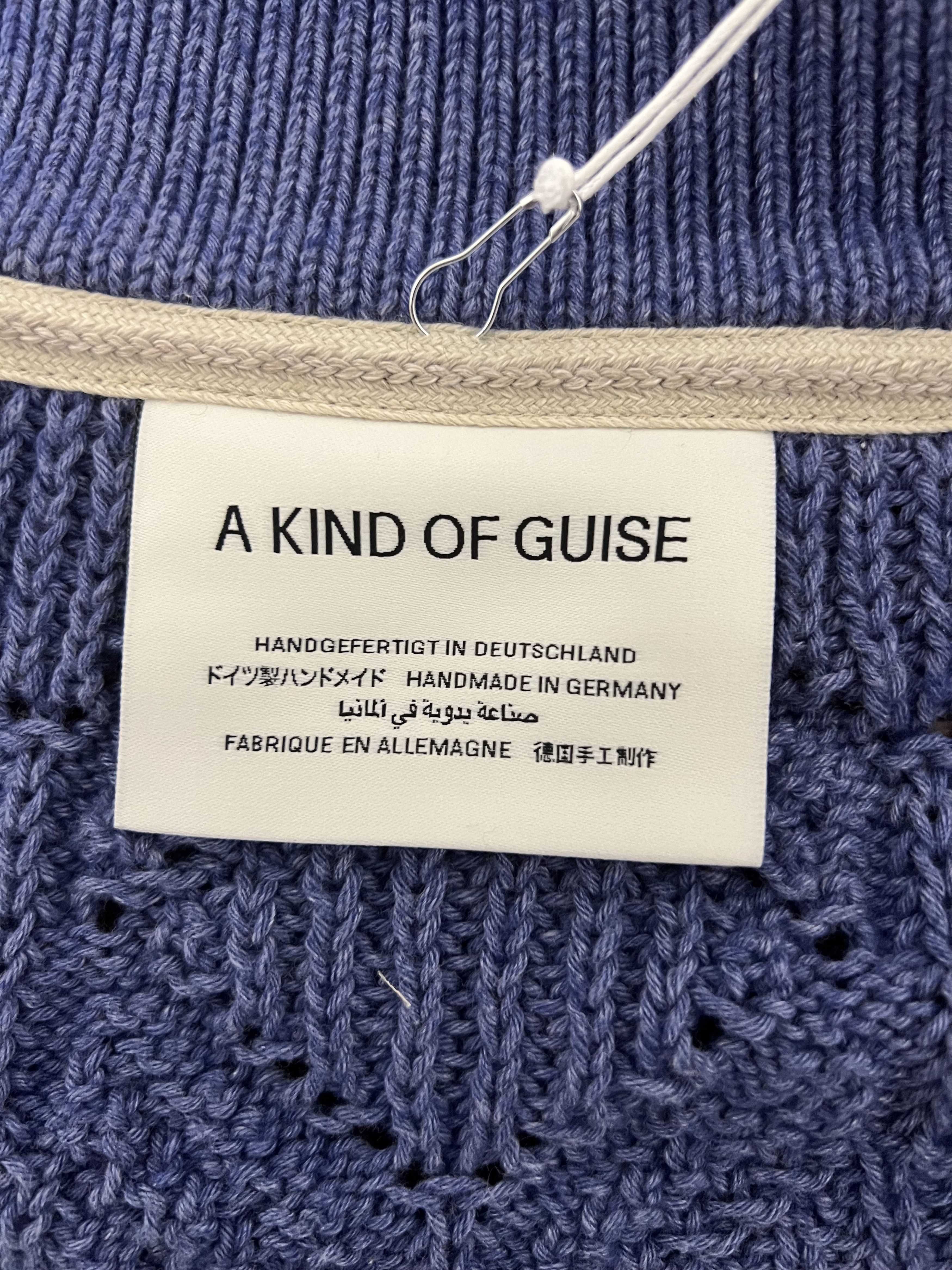 A Kind Of Guise 💚 AW23 A Kind Of Guise Per Knit Polo Jacket Blue Melange Size US L / EU 52-54 / 3 - 10 Thumbnail