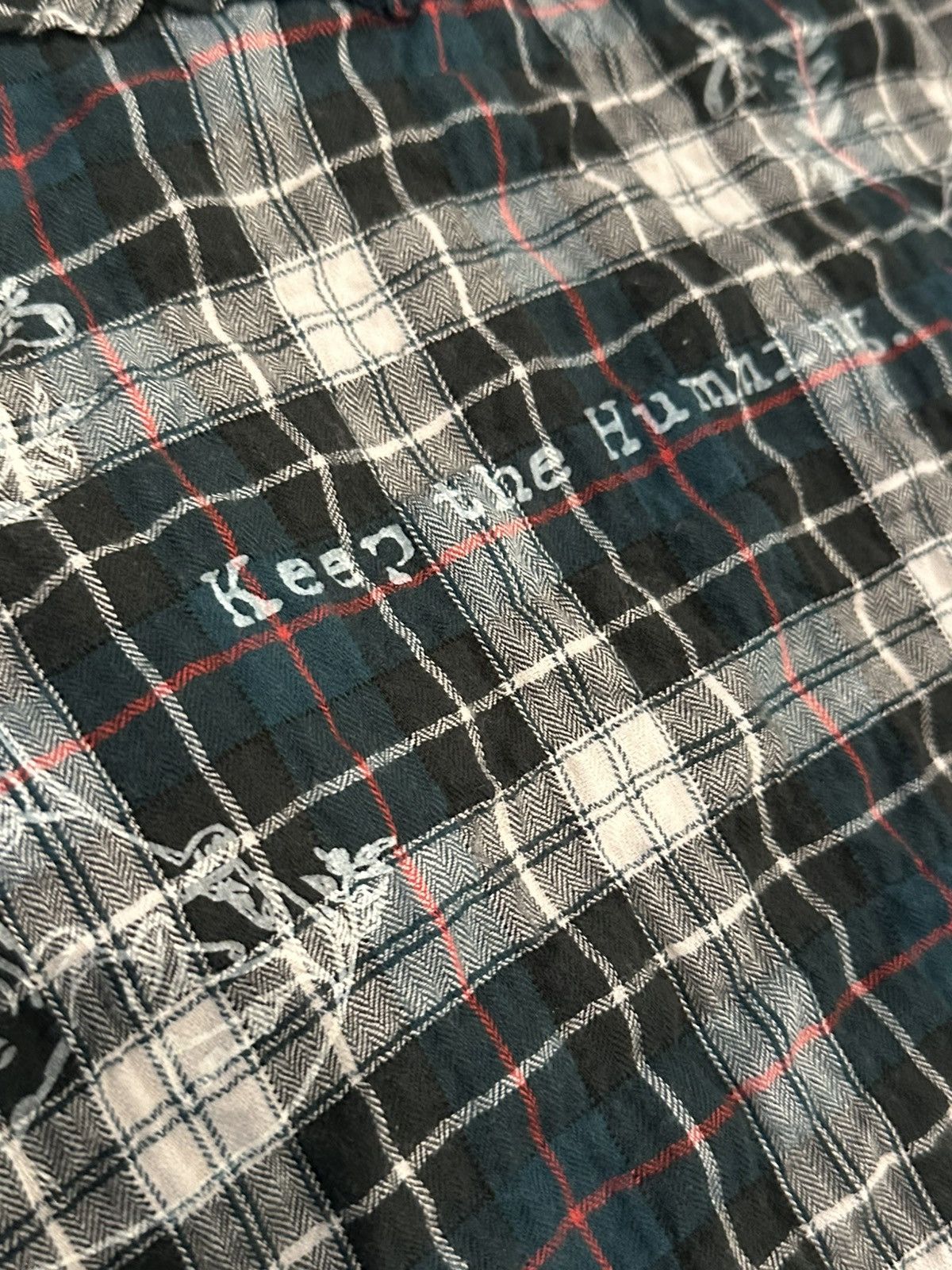 GOODENOUGH GOODENOUGH “Keep The Humming” Stretchy Flannel Button Down Size US M / EU 48-50 / 2 - 2 Thumbnail