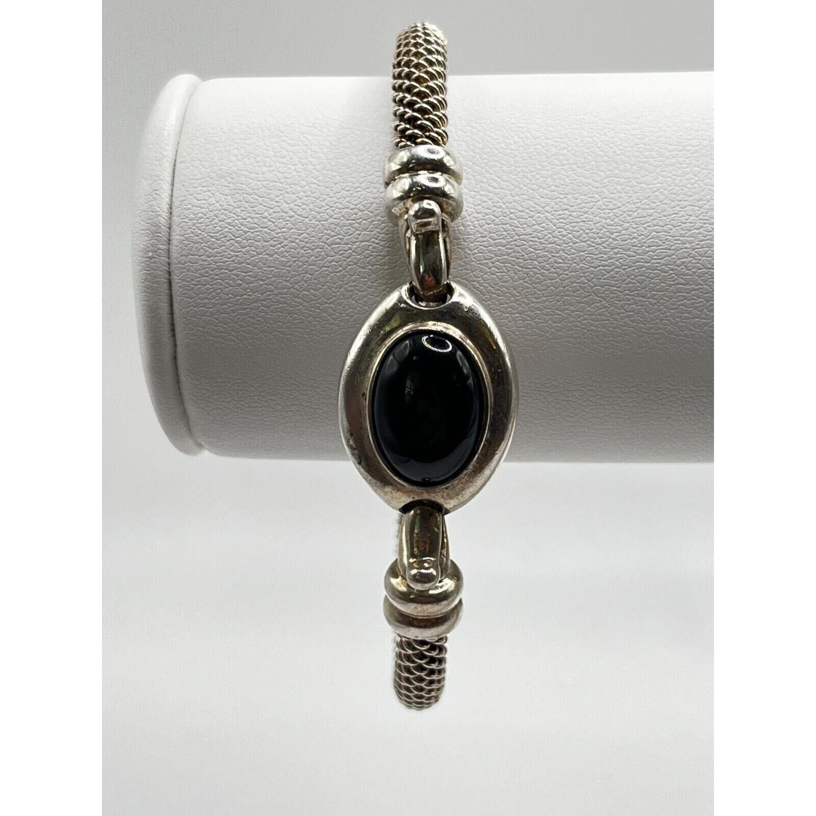 The Unbranded Brand Vintage Joseph Esposito ESPO Onyx Bangle Bracelet 7" Size ONE SIZE - 1 Thumbnail