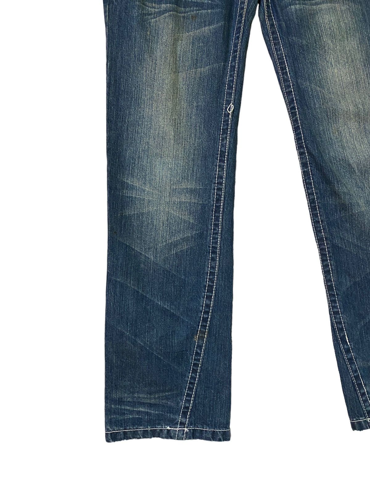 Japanese Brand × Vintage VINTAGE BLUE MOON BLUE SPELL OUT CLAWMARK LOW WAIST DENIM Size US 34 / EU 50 - 7 Thumbnail