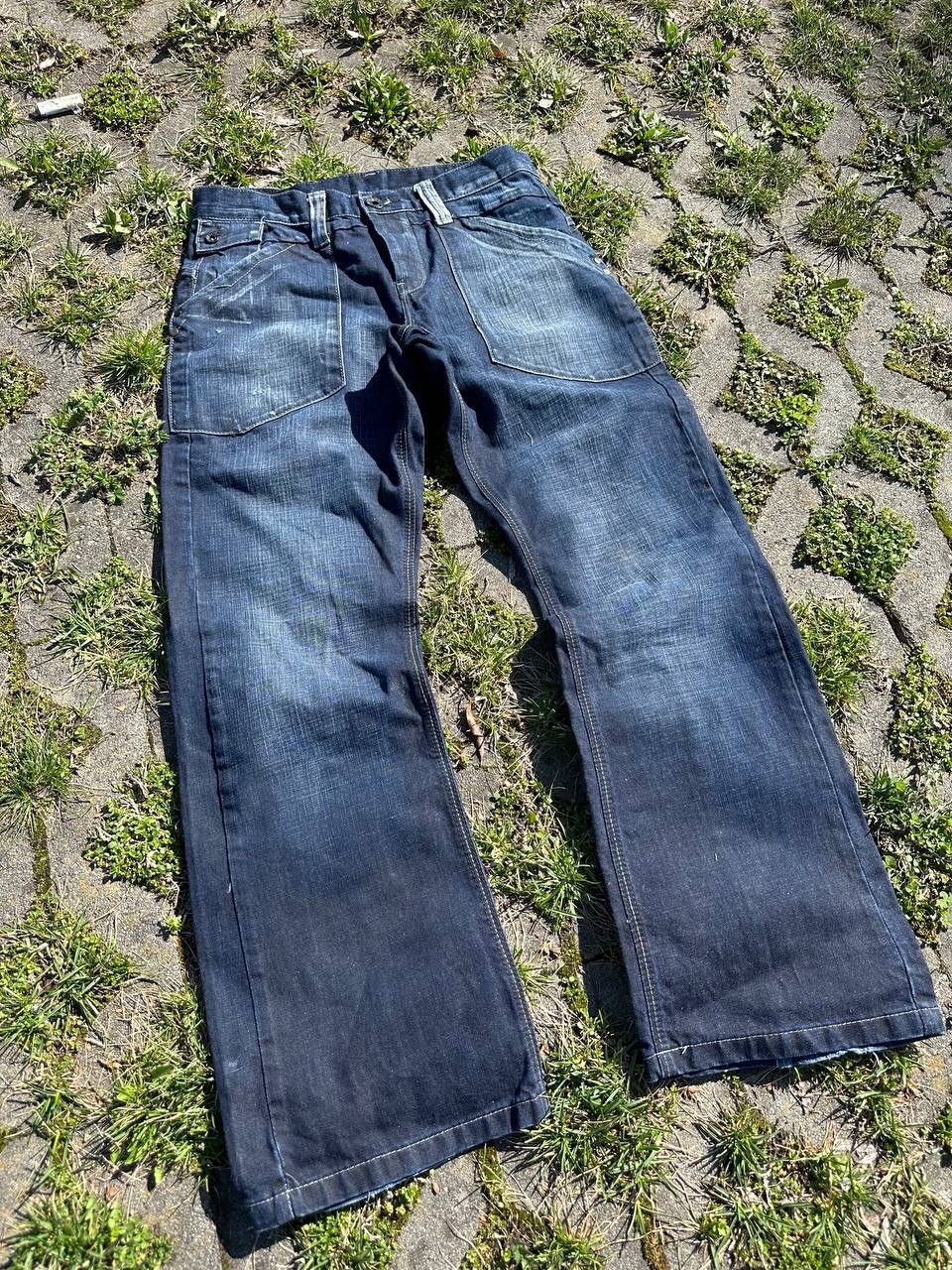 Japanese Brand Crazy Vintage Japan Y2K Flare Jeans Size US 32 / EU 48 - 3 Thumbnail