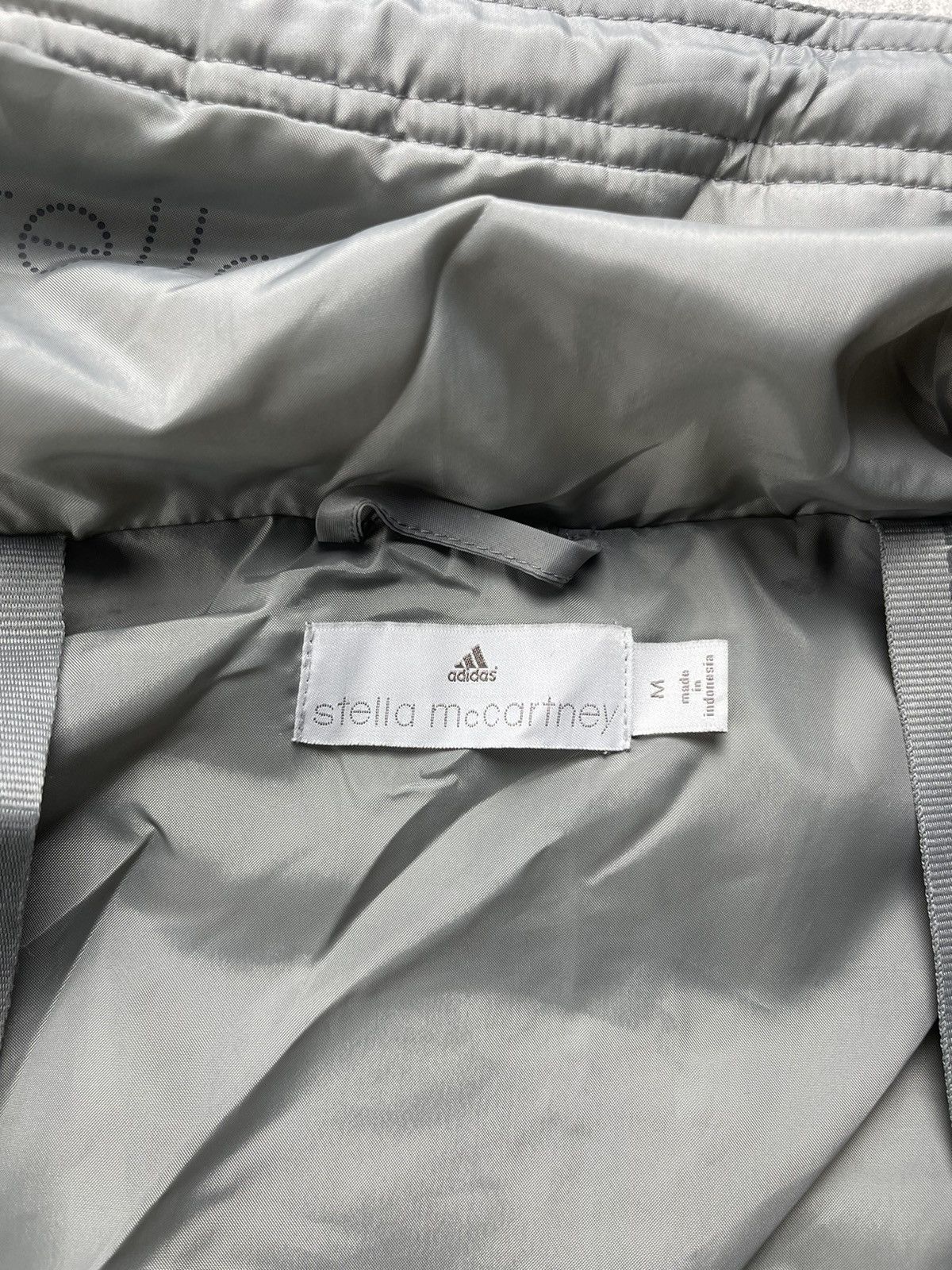 Adidas × Stella McCartney Adidas Stella McCartney Reflective Quilted Jacket Gray Size M / US 6-8 / IT 42-44 - 16 Thumbnail