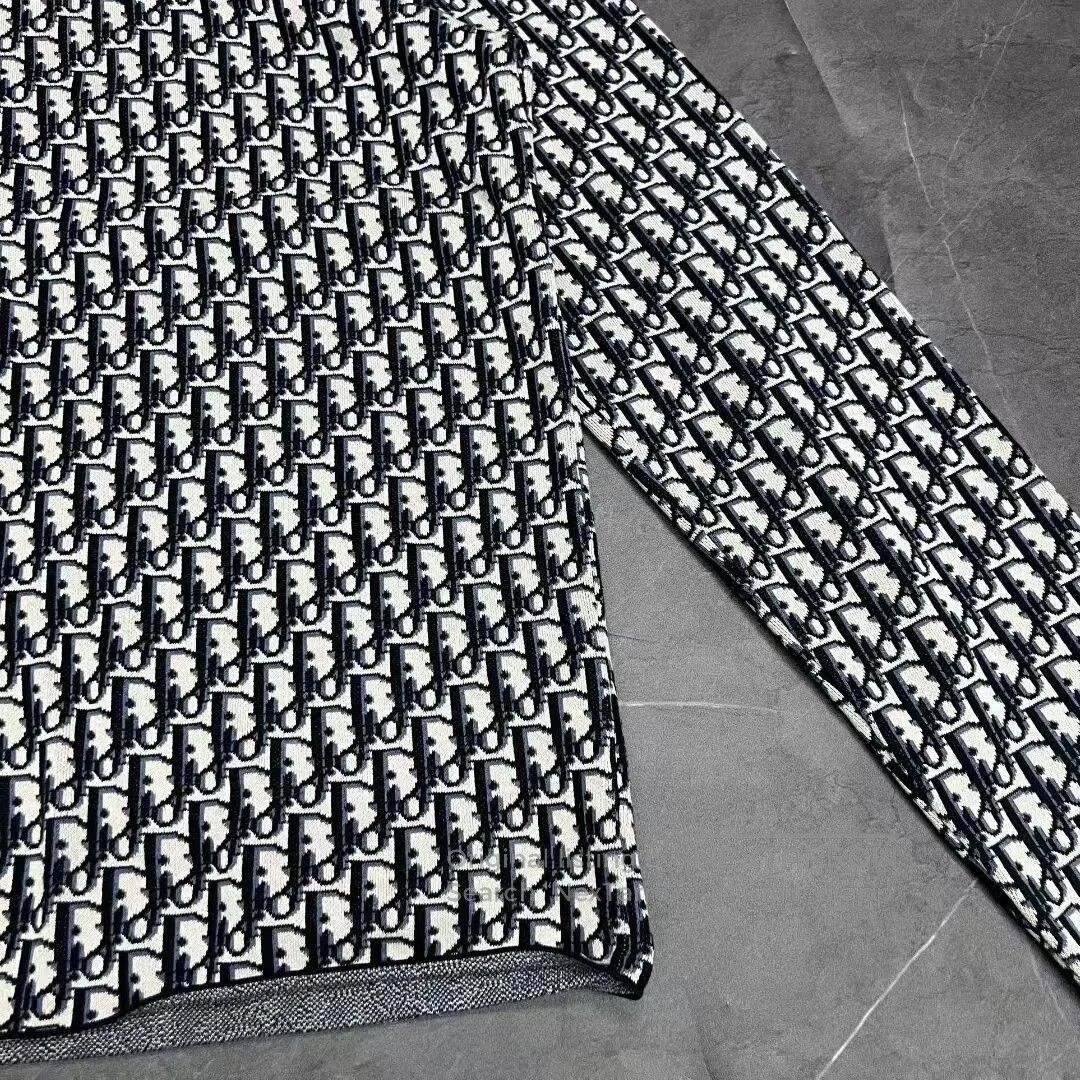 Dior dior black and white logo knit shirt. Size US M / EU 48-50 / 2 - 1 Thumbnail