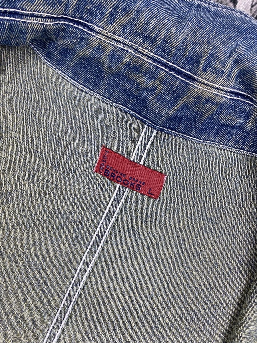Brooks Vintage Brooks Genuine Brand Indigo Dyed Denim Chore Jacket Size US M / EU 48-50 / 2 - 9 Thumbnail