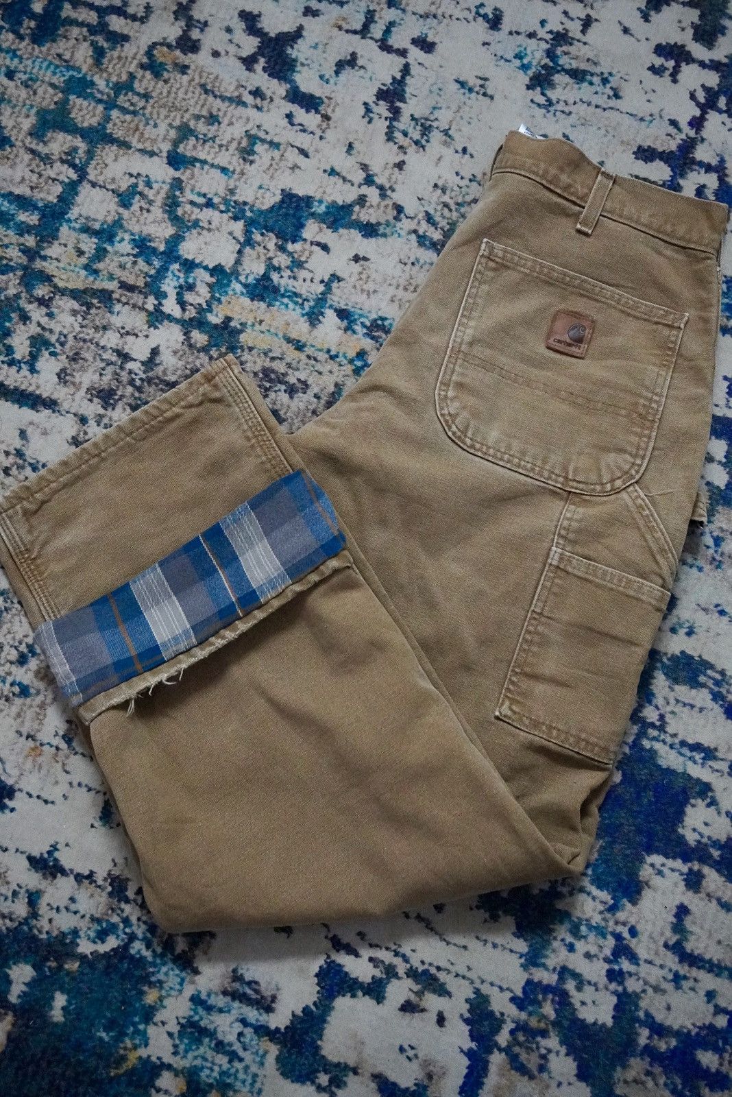 Carhartt × Vintage Vintage carhartt carpenter dungaree fit work double layer Size US 32 / EU 48 - 1 Thumbnail
