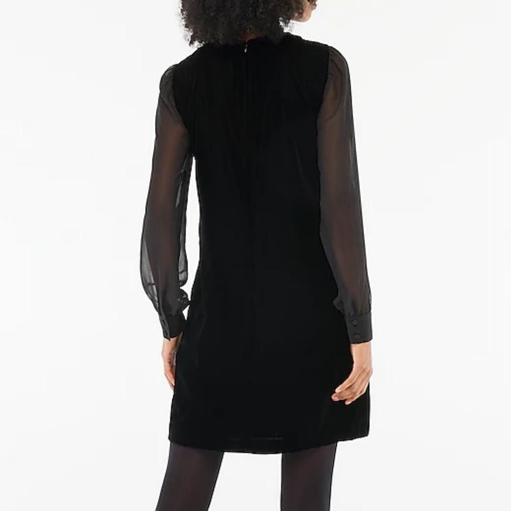 J.Crew J Crew Velvet Mini Dress Size XS / US 0-2 / IT 36-38 - 2 Thumbnail