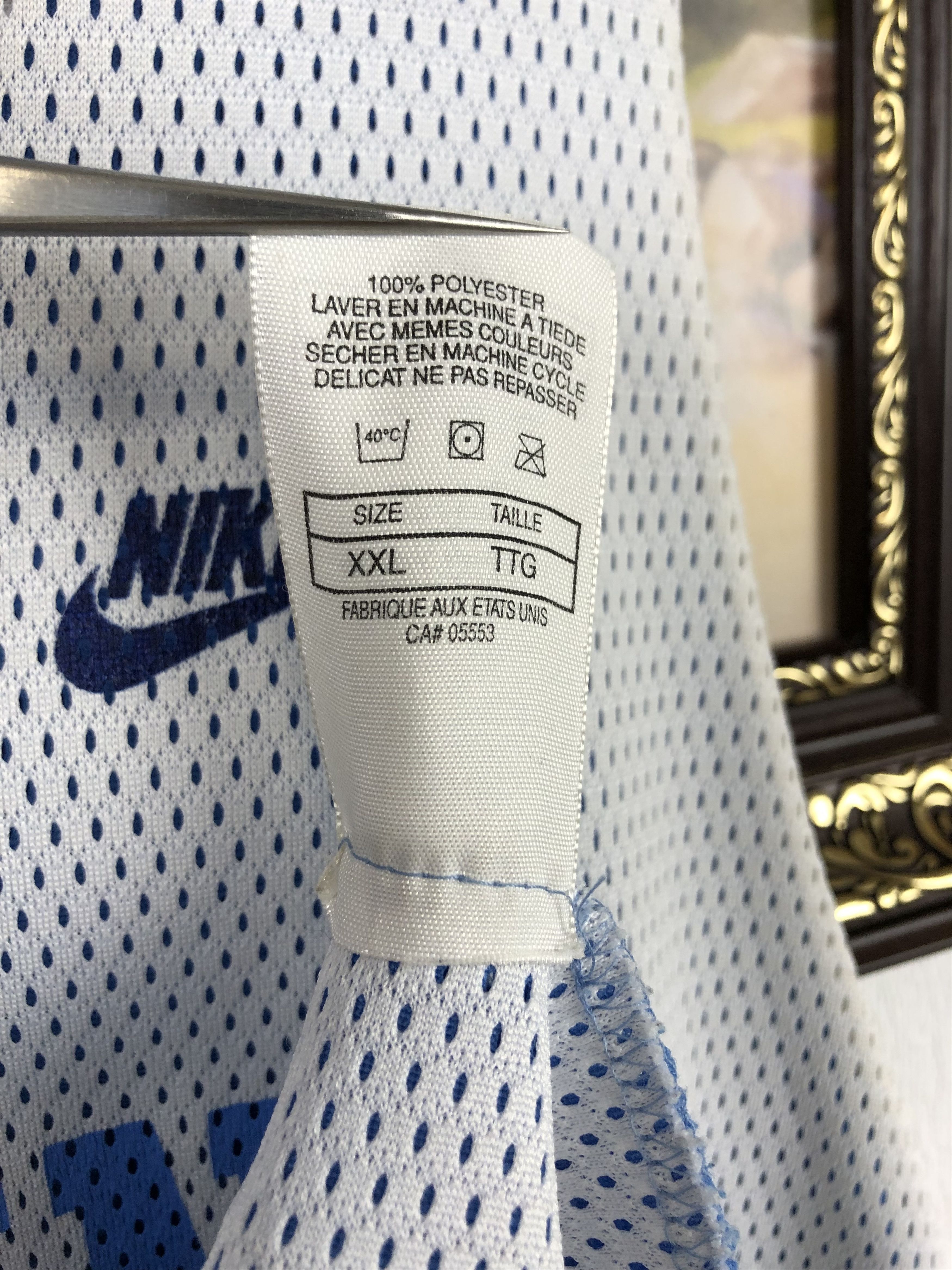 Nike × Vintage Vintage NCAA North Carolina Double Sided Jersey Shirt Rare Size US XXL / EU 58 / 5 - 12 Thumbnail