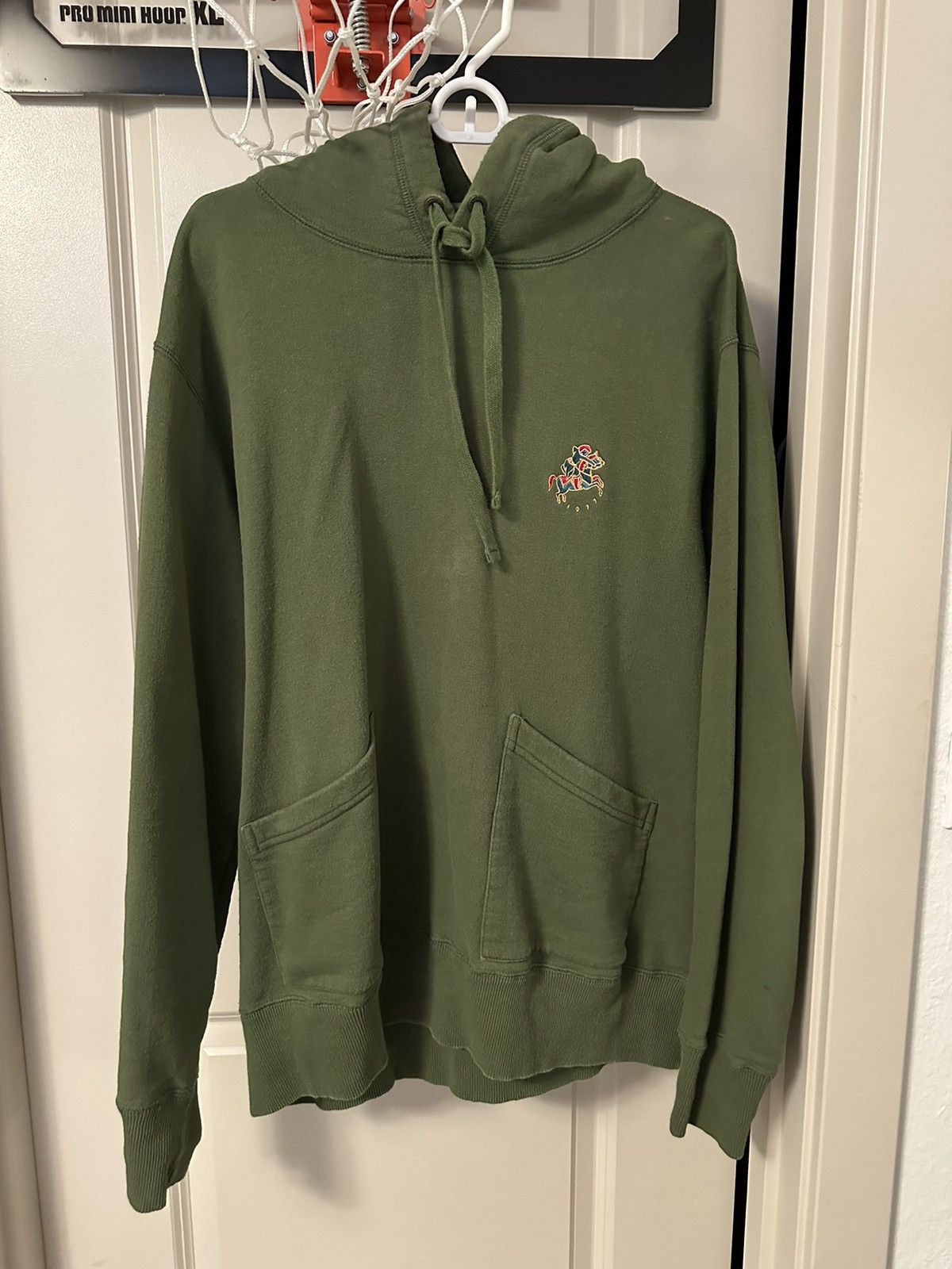 Aime Leon Dore Aimé Leon Dore x Drakes Patch Hoodie in Olive Grailed