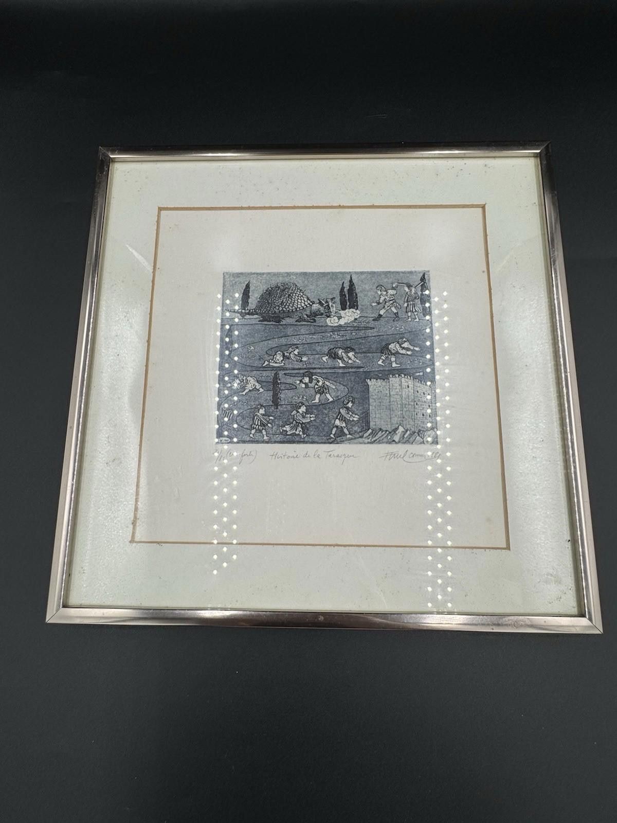Other Signed Paul Comolli ? Histoire de la Tarasque Etching Print Size ONE SIZE - 2 Thumbnail