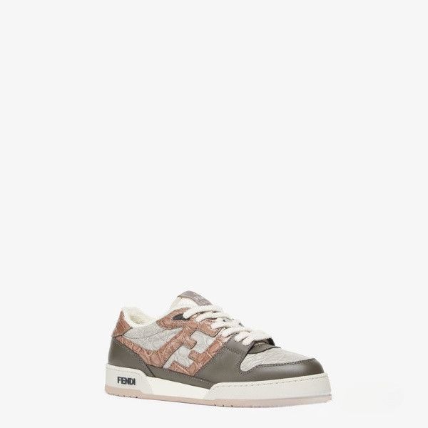 Fendi o1w1db10724 Flow Mesh Sneakers in Multicolor Size US 5.5 / EU 38 - 2 Thumbnail