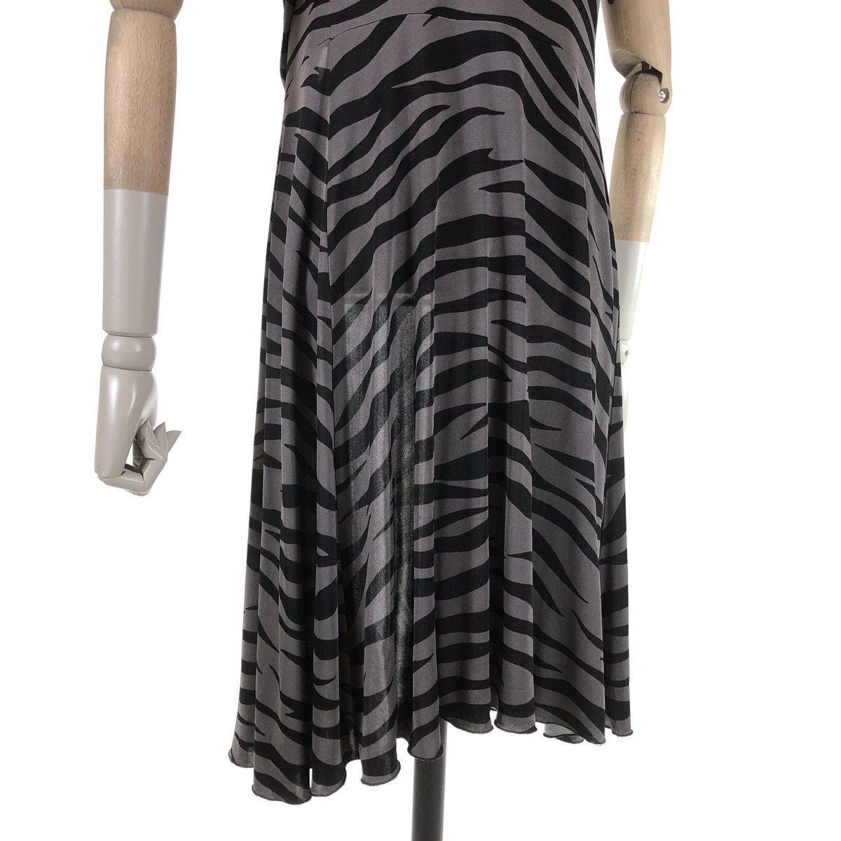 Boutique Moschino × Love Moschino × Moschino Zebra Print Striped Cheap and Chic Short Sleeve Black Long Belt Dress Size M / US 6-8 / IT 42-44 - 10 Thumbnail