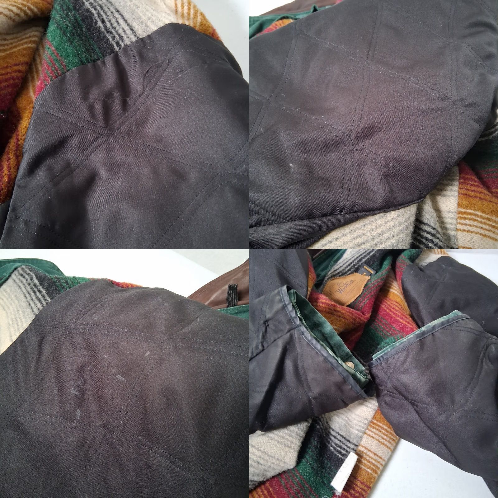 Vintage VINTAGE Woolrich Barn Chore Jacket Men XL Hunter Green Serape Blanket Lined USA Jacket Size US XL / EU 56 / 4 - 11 Thumbnail