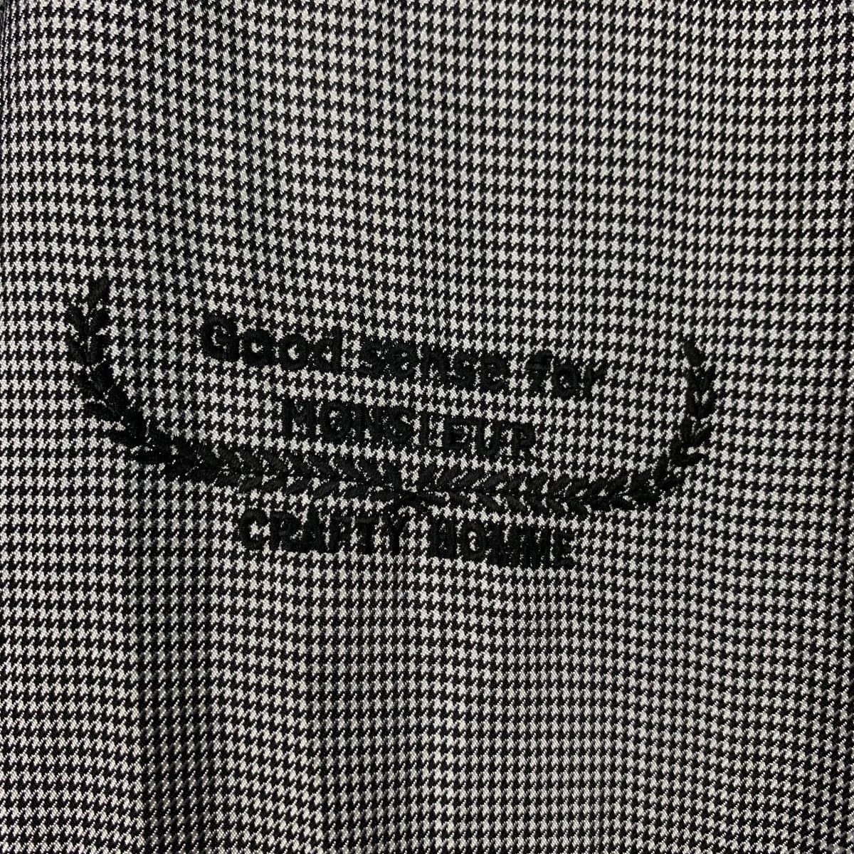 Vintage CRAFTY Houndstooth Pattern Stand Collar Jacket #2594-C117 Size US L / EU 52-54 / 3 - 5 Thumbnail