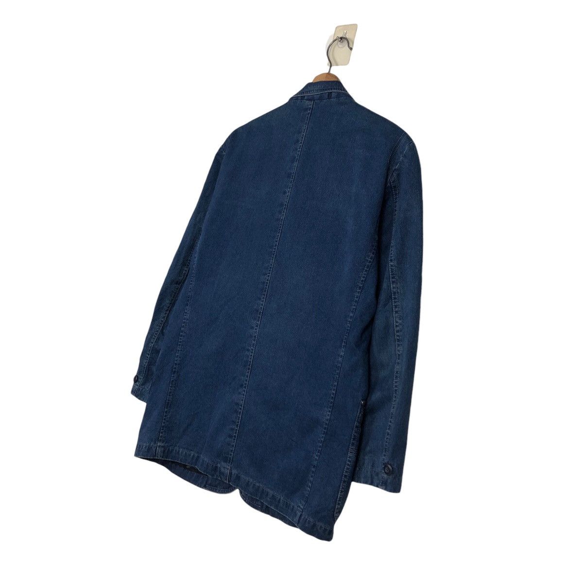 Vintage 📌Vintage Denim Jacket Indigo Worker Pagelo Issey Miyake Size US S / EU 44-46 / 1 - 11 Thumbnail