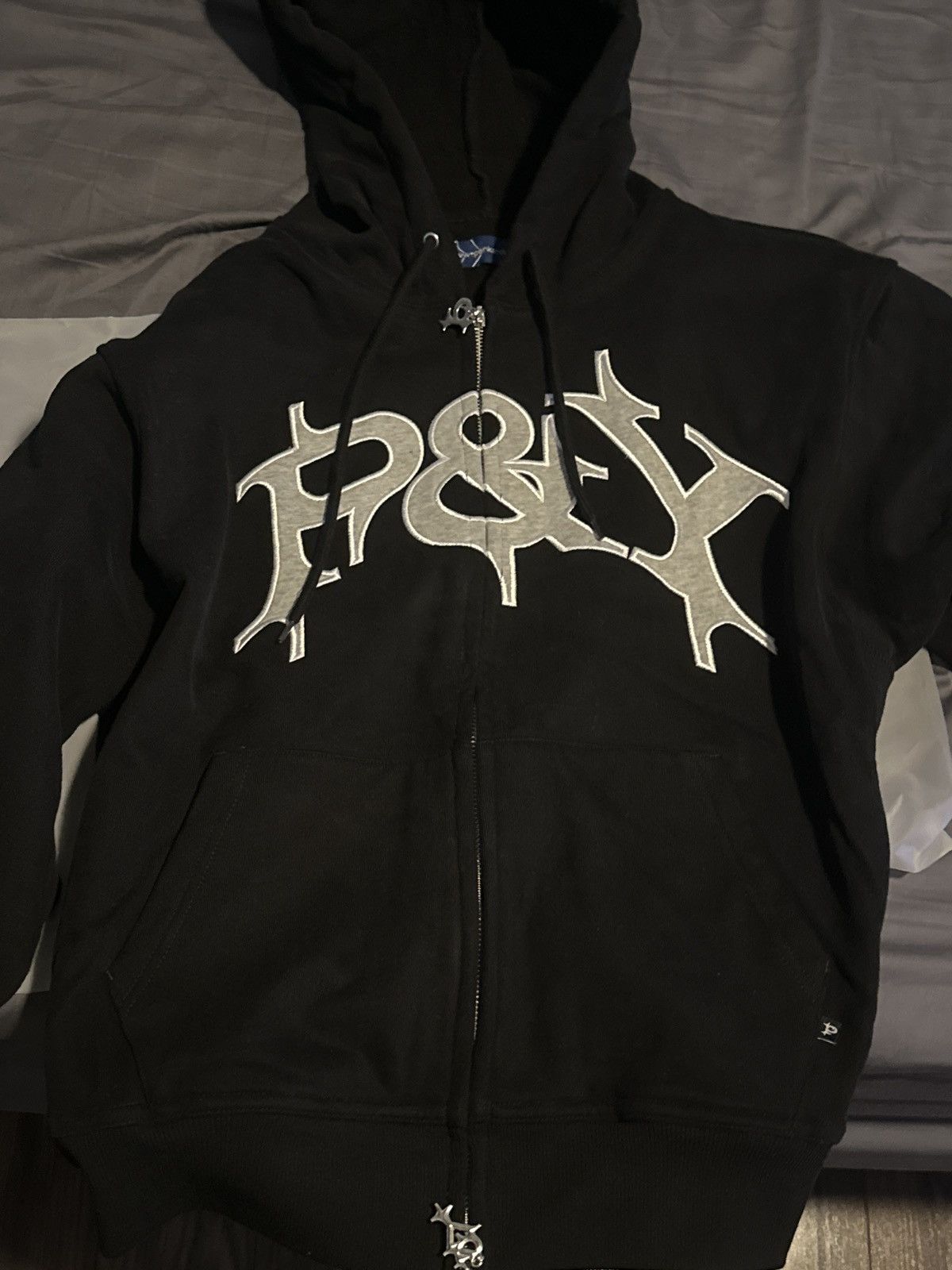 Punk and Yo Punkandyo grey zip up hoodie | Grailed