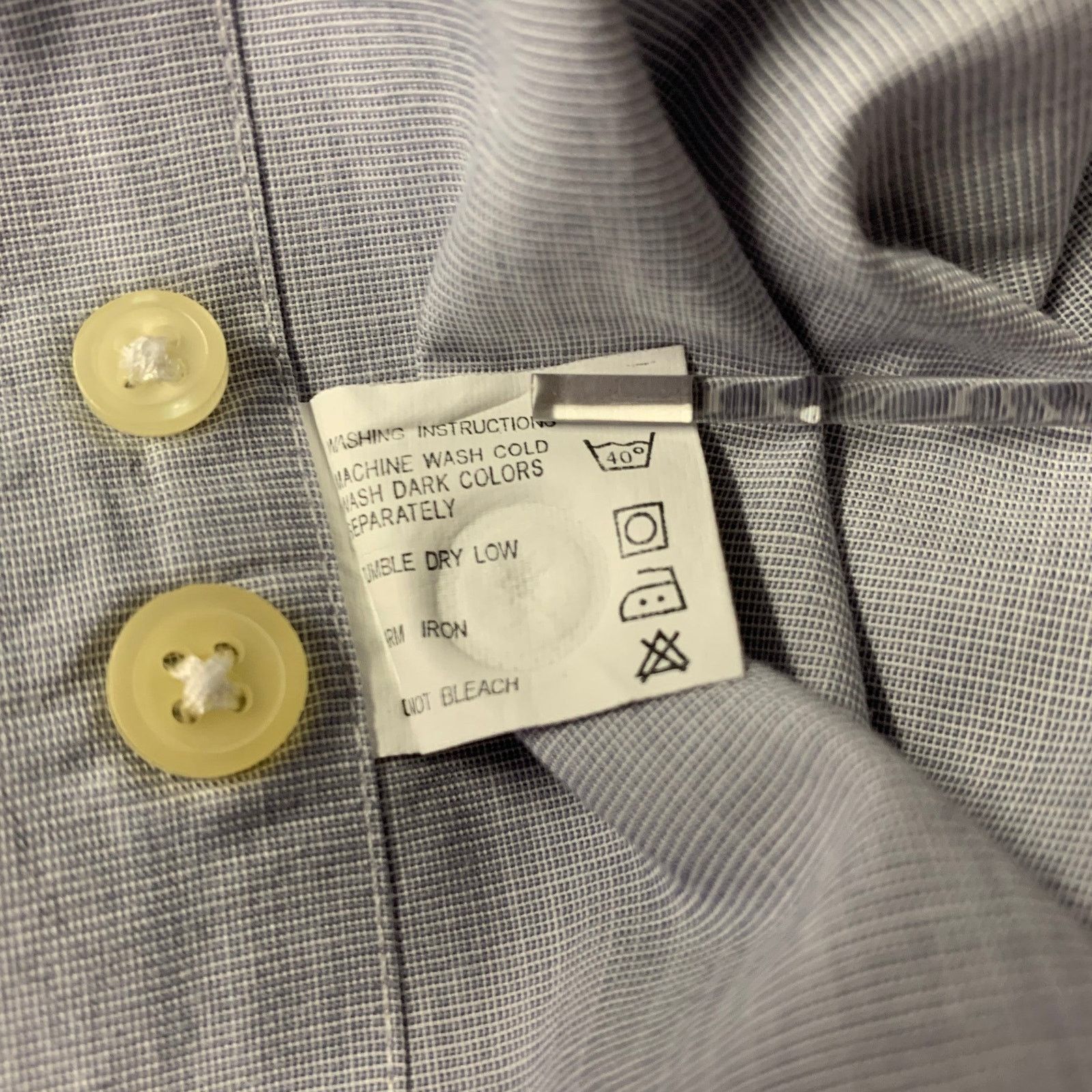 Dior Size XL Grey Heather Cotton Vintage Long Sleeve Shirt Size US XL / EU 56 / 4 - 6 Thumbnail