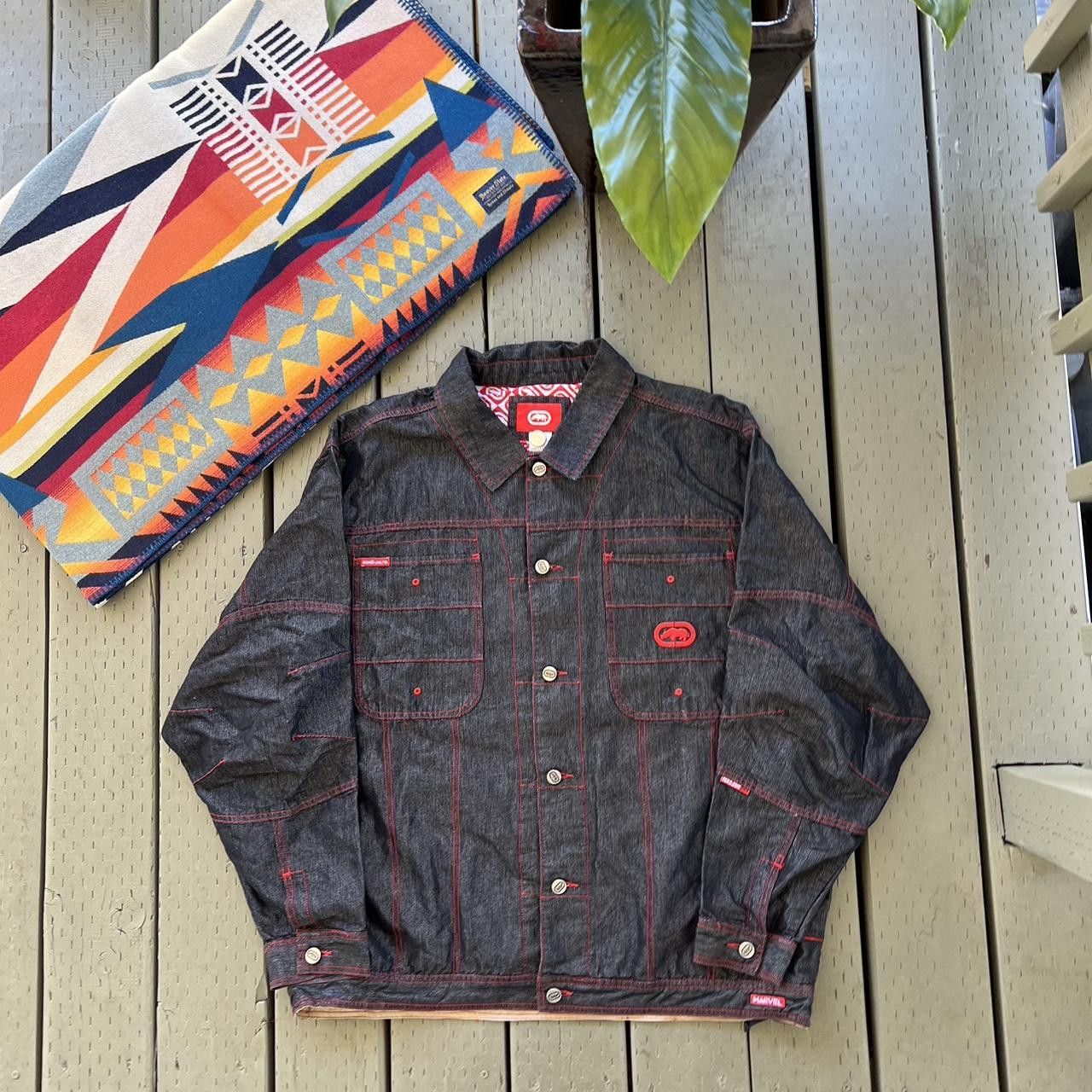 Ecko Unltd. VintageY2K Ecko Unlimited Marvel Fantastic Four Denim Jacket Size US XL / EU 56 / 4 - 4 Thumbnail