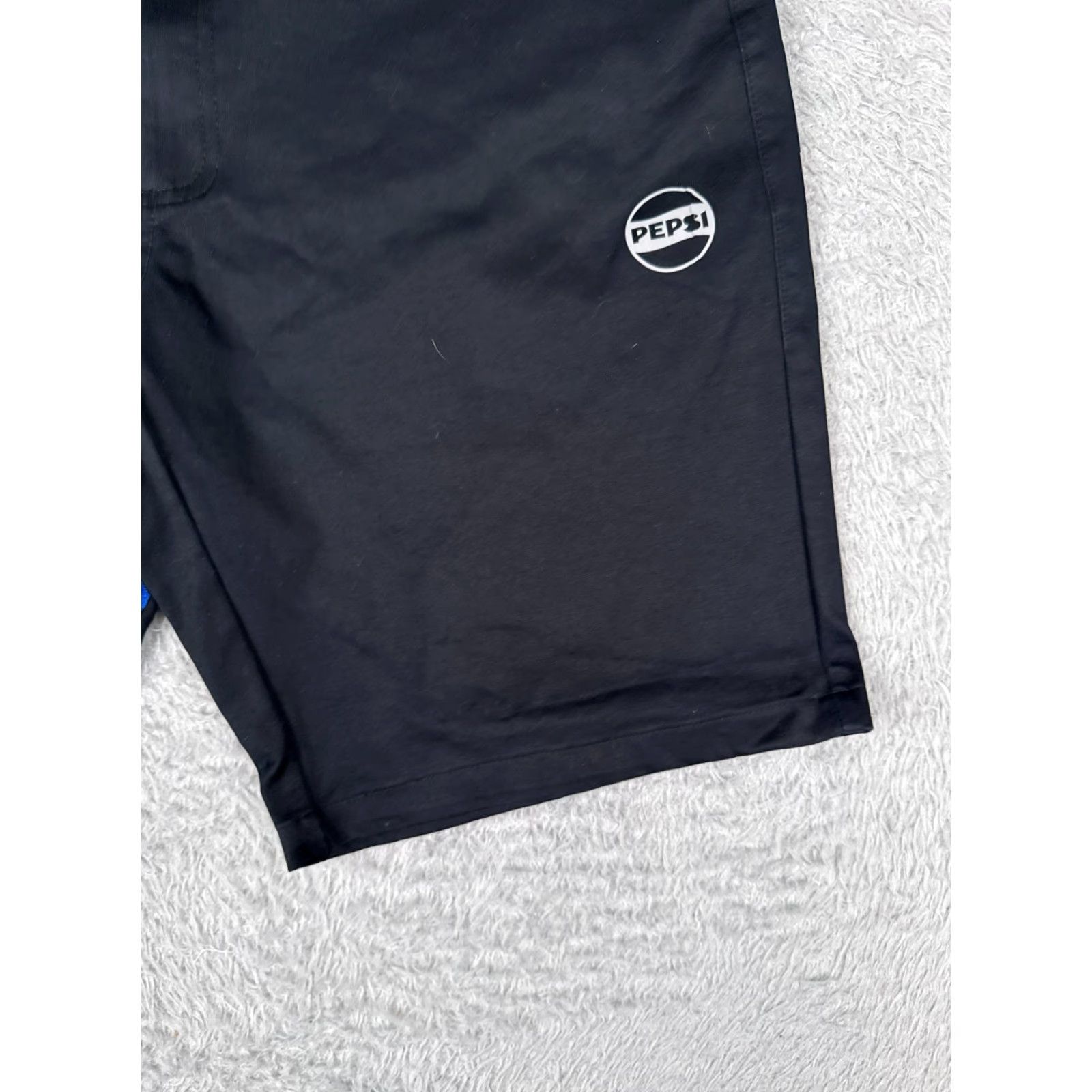 Vintage VINTAGE Pepsi Shorts Men 38 Black Blue Pocket Work Uniform Cotton Blend PM-SHORT 38x10 Size US 38 / EU 54 - 2 Thumbnail