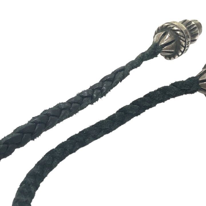 Chrome Hearts 🔥 CHROME HEARTS CROSS BOLO TIP LEATHER BRAID NECKLACE SET Size ONE SIZE - 11 Thumbnail