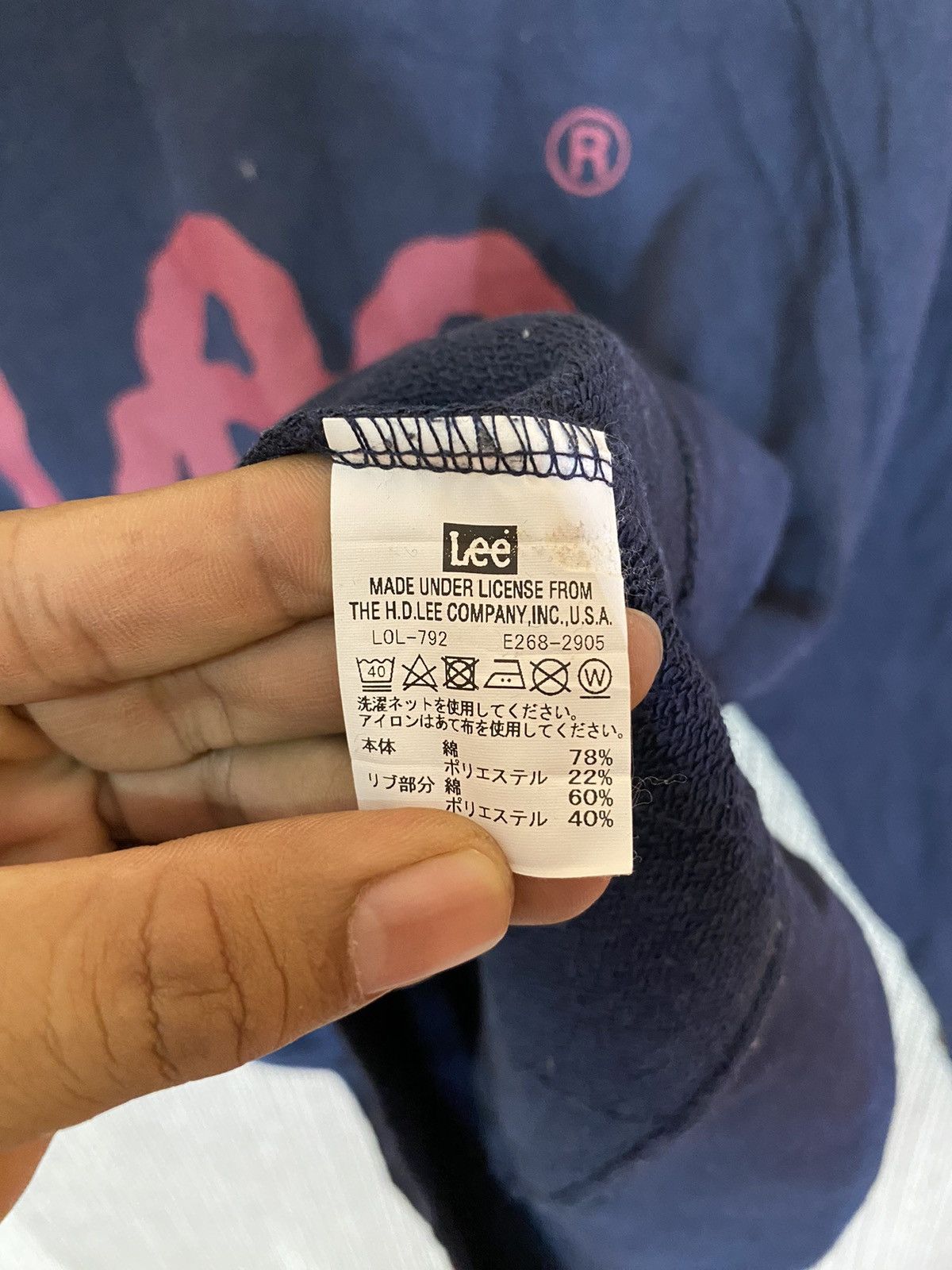 Lee × Vintage 🔥Lee spell out big logo sweatshirt crewneck pullover Size US L / EU 52-54 / 3 - 4 Thumbnail