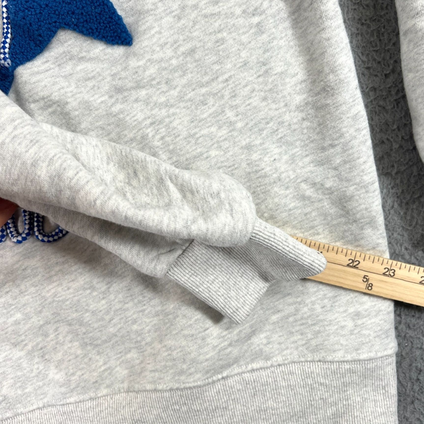 Vintage Aelfric Eden Stellaris Embroidered Stars Oversized Hoodie Grey XS Women Pullover Hooded Size XS / US 0-2 / IT 36-38 - 6 Thumbnail