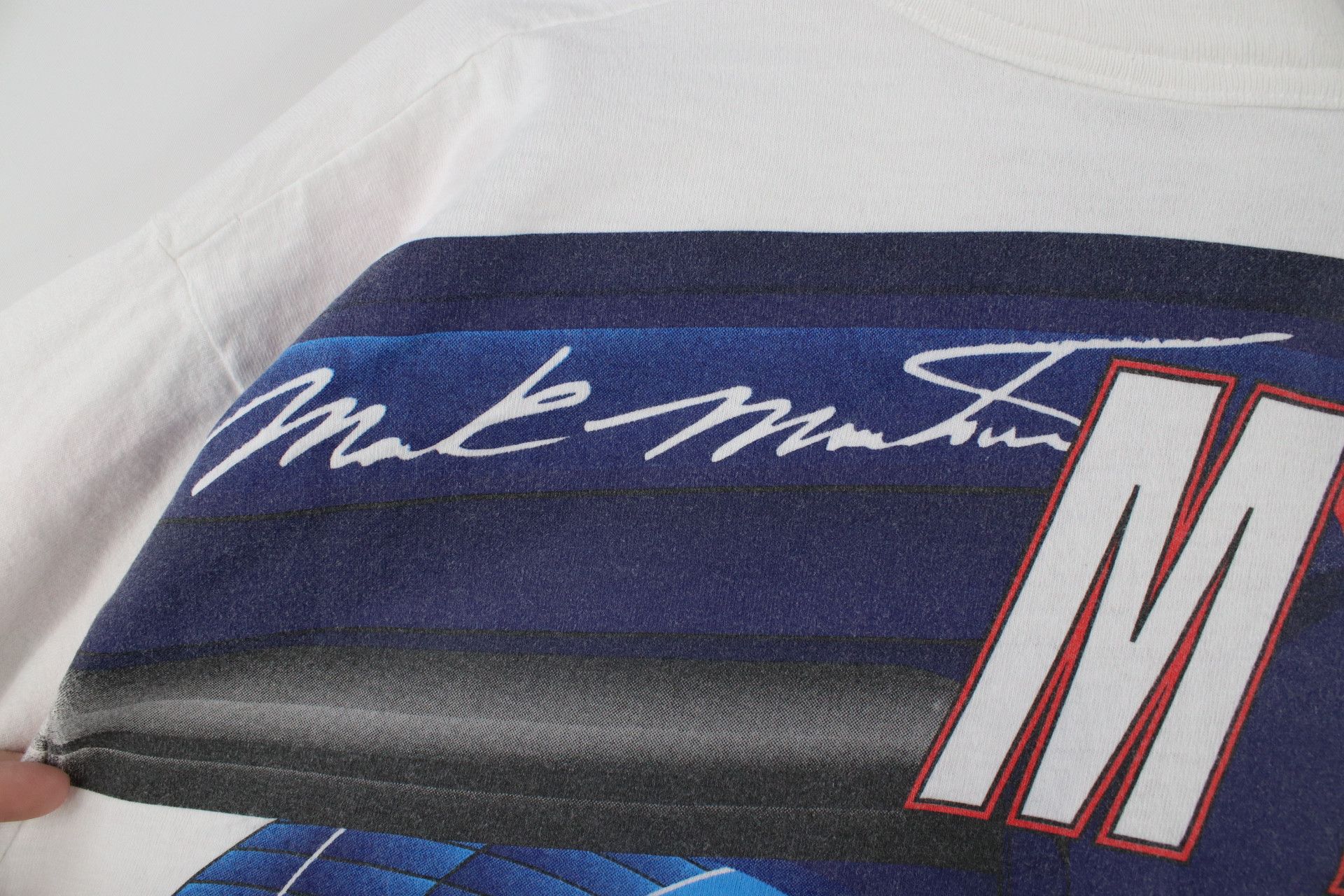 Vintage Vintage 90s NASCAR All Over Print Mark Martin T-Shirt USA Size US L / EU 52-54 / 3 - 12 Thumbnail