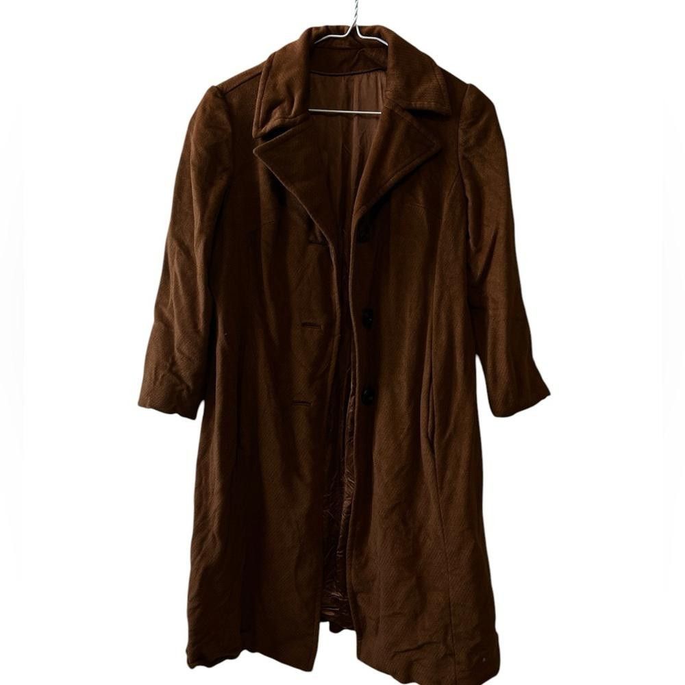 Designer Vintage Brown Women's Coat Size S / US 4 / IT 40 - 1 Thumbnail