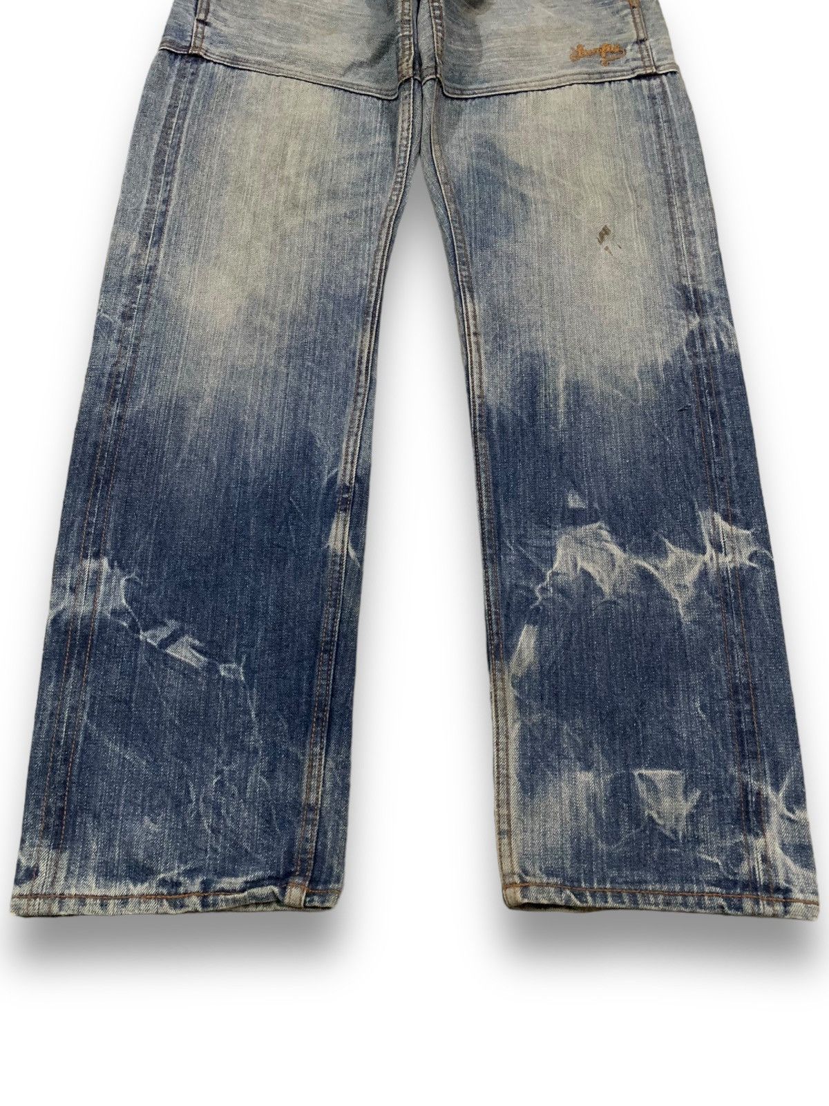 Hysteric Glamour Vintage Sacrifice Japan Selvedge Acid Wash Buckle Back Jeans Size US 30 / EU 46 - 9 Thumbnail