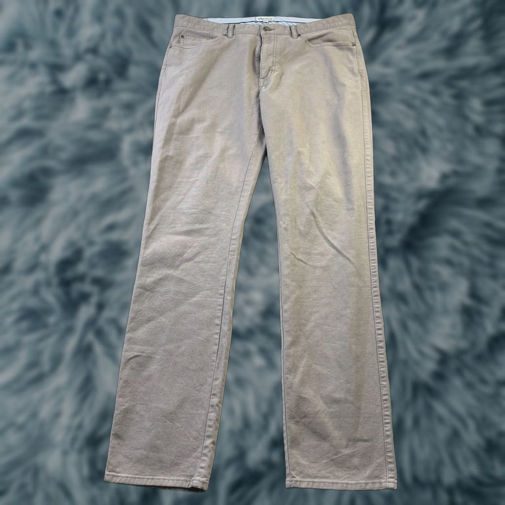 Peter Millar VINTAGE Peter Millar Pants Mens 36x33 Gray Chino Five Pocket Crown Canvas Size US 36 / EU 52 - 1 Thumbnail
