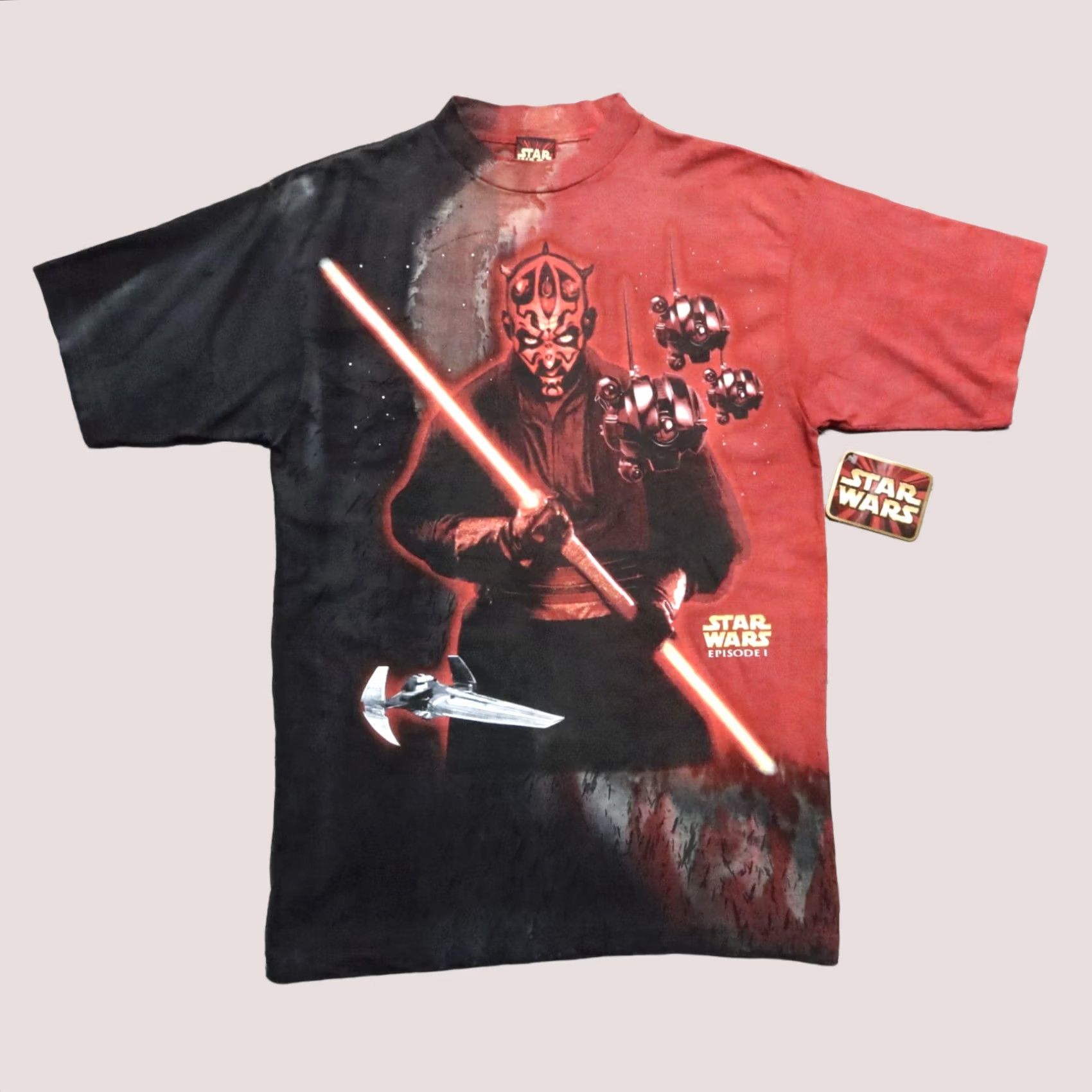 Star Wars Vintage Star Wars Shirt L Mens Tie Dye Darth Maul 90s Episode 1 Size US L / EU 52-54 / 3 - 1 Thumbnail