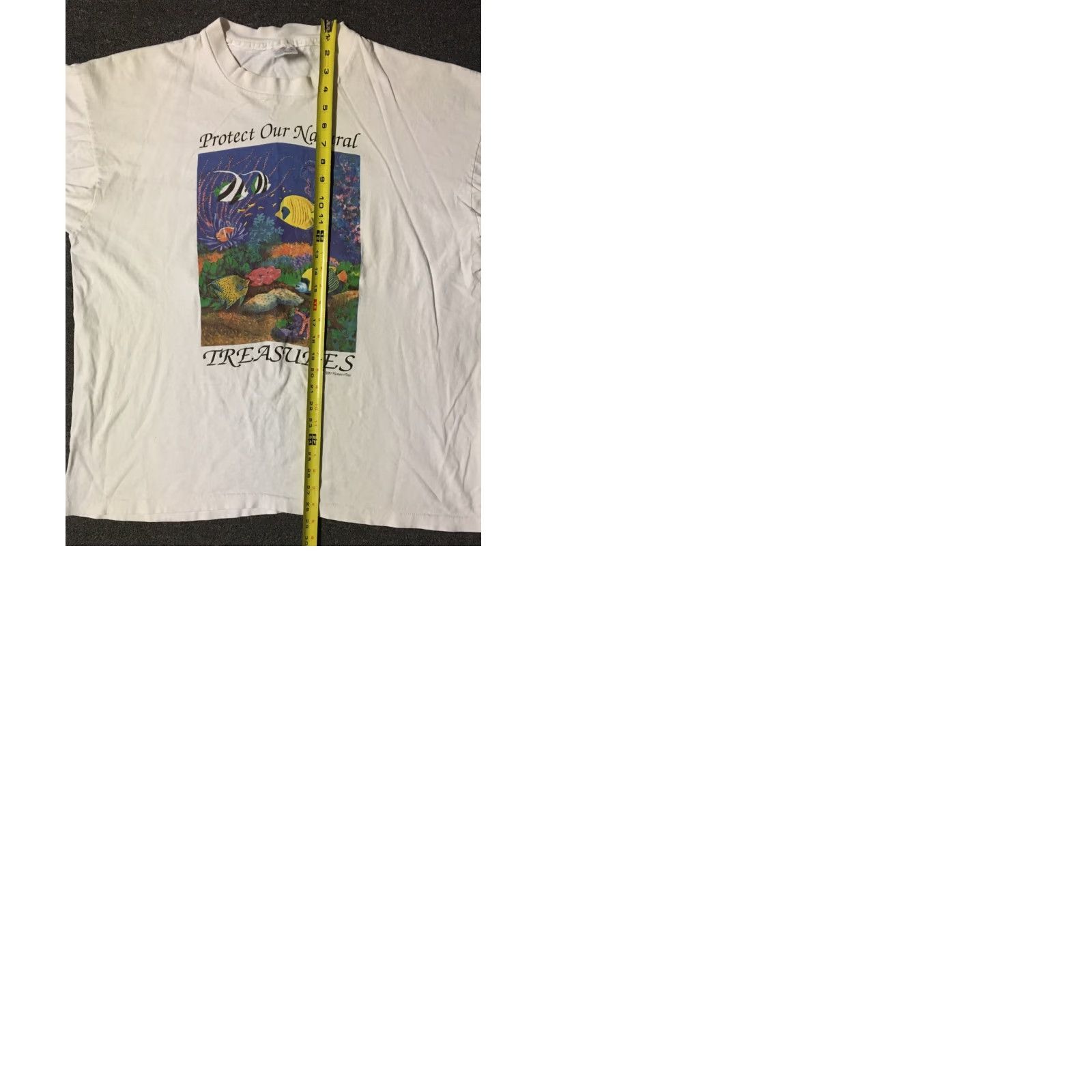 Vintage VINTAGE 90s Protect Our Ocean Faded Shirt XXL Single Stitch USA Nature Art Grunge Size US XXL / EU 58 / 5 - 9 Thumbnail
