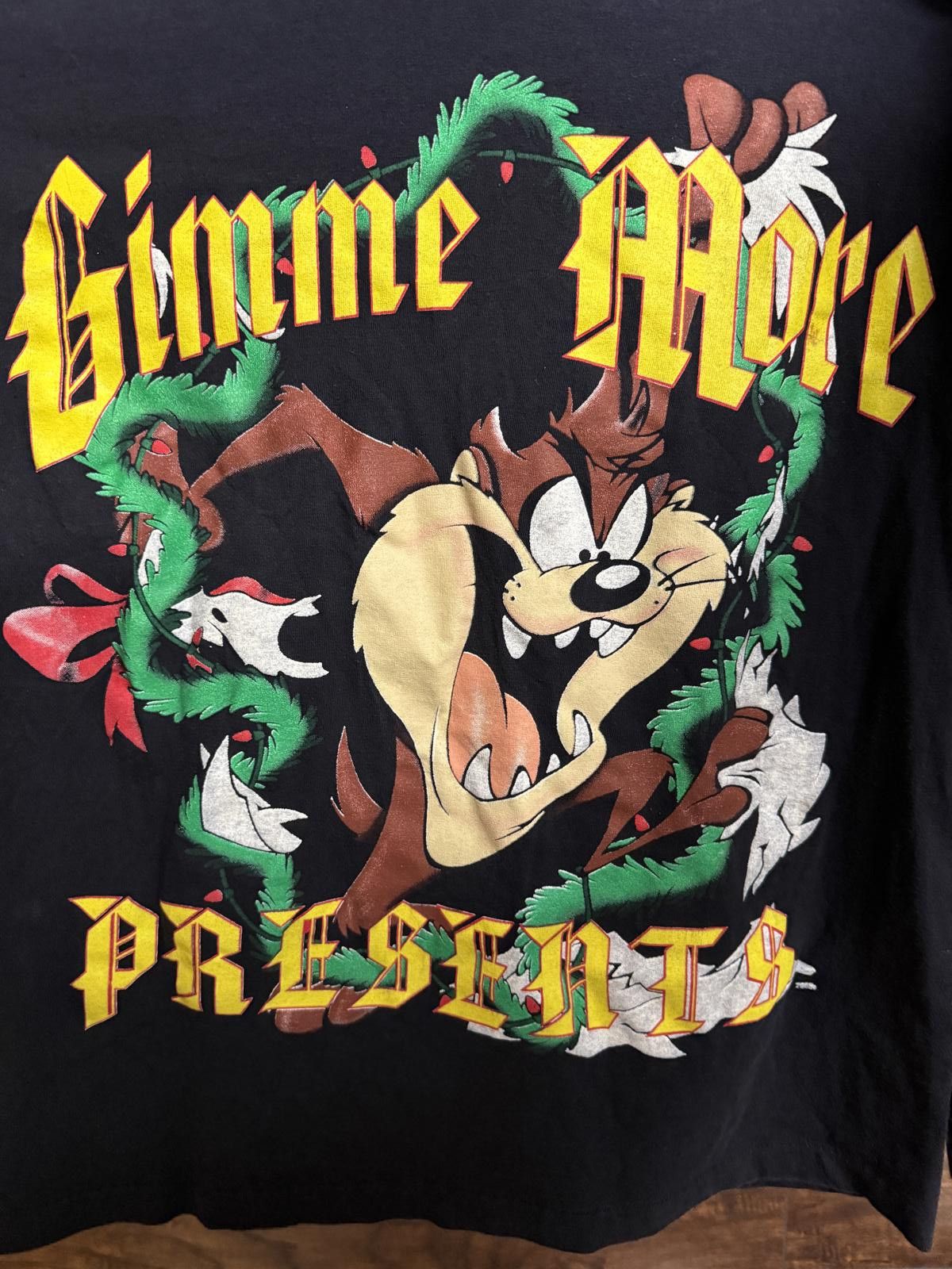 Designer VTG Looney Tunes Taz L/S T-shirt Tasmanian Devil Christmas Size US L / EU 52-54 / 3 - 2 Thumbnail