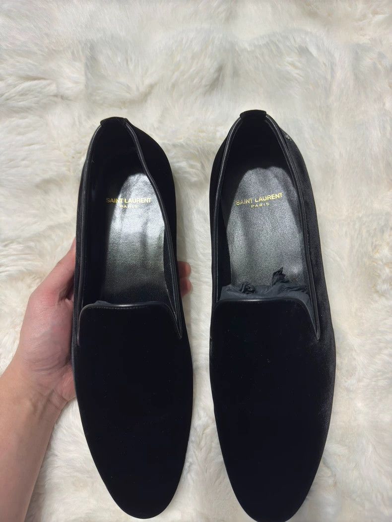 Saint Laurent Paris Saint Laurent Paris Velvet Black Label Loafers shoes Size US 11 / EU 44 - 4 Thumbnail