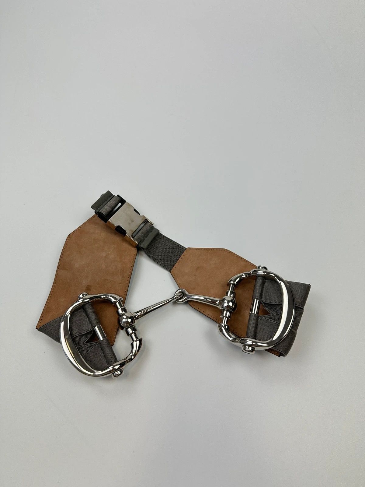 Gucci GG Horsebit belt - Grey Gucci Belt Bag Grey Mens Gucci main image 4