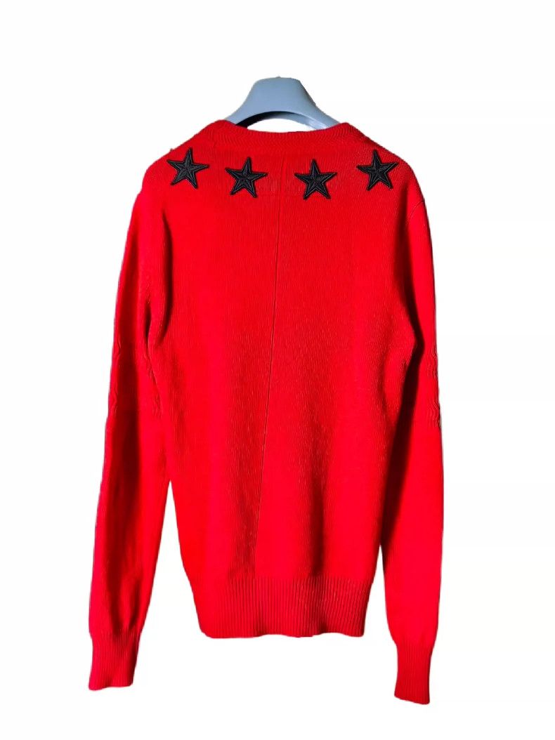 Givenchy Givenchy Premium Star Pattern Wool Blend Crewneck Sweater Size US XS / EU 42 / 0 - 2 Thumbnail