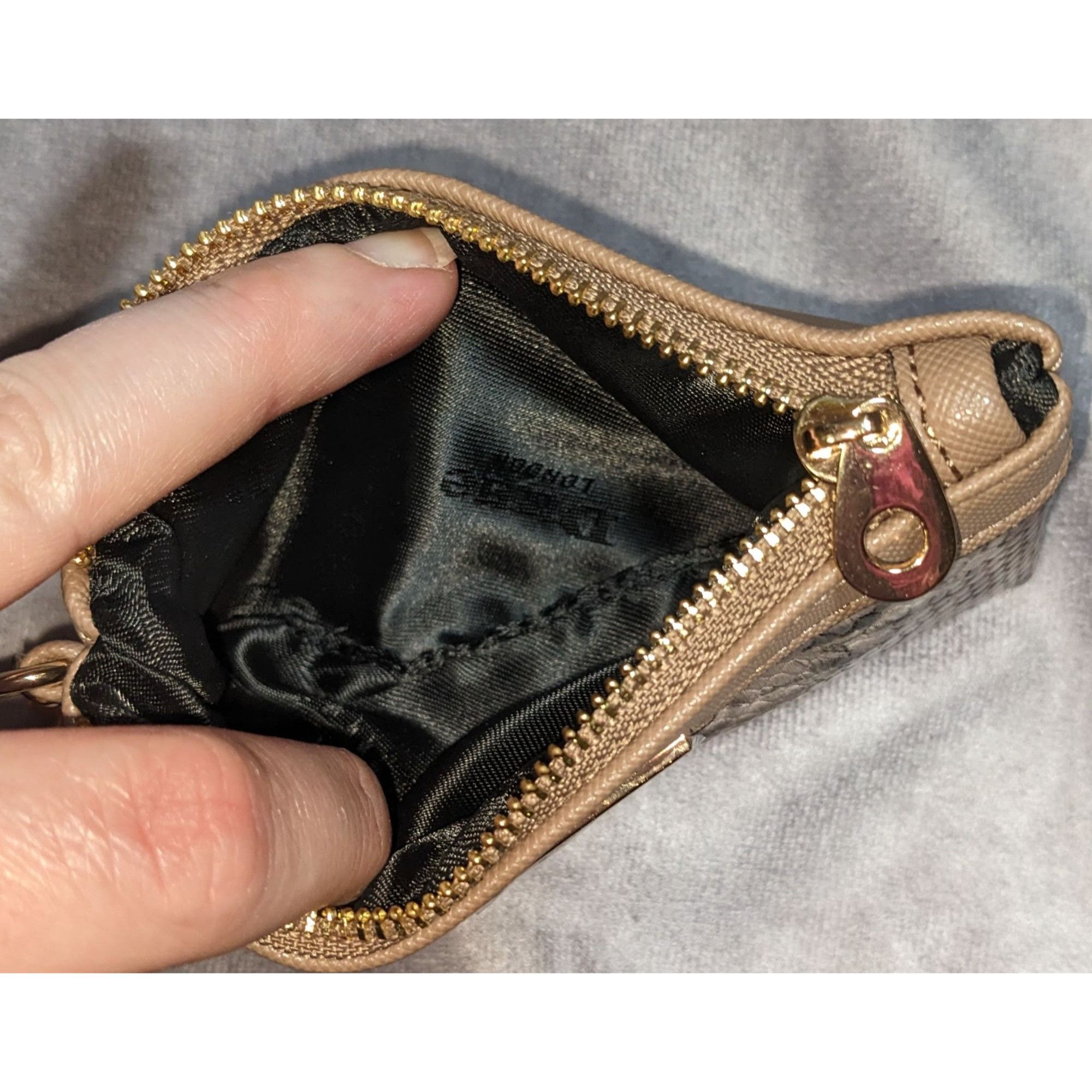Dune London Dune London Womens Snake Print Zip Pouch With Gold Chain & Z Size ONE SIZE - 5 Thumbnail