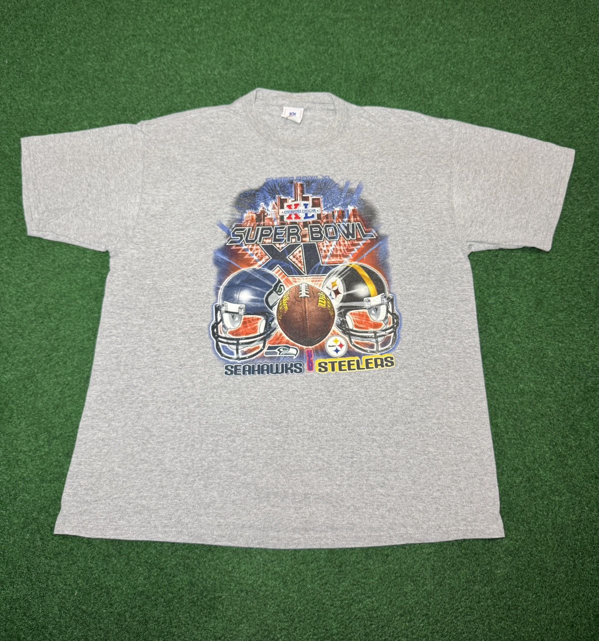 NFL Vintage Y2K Pittsburgh Steelers Superbowl XL Graphic T Shirt Size US XL / EU 56 / 4 - 1 Thumbnail